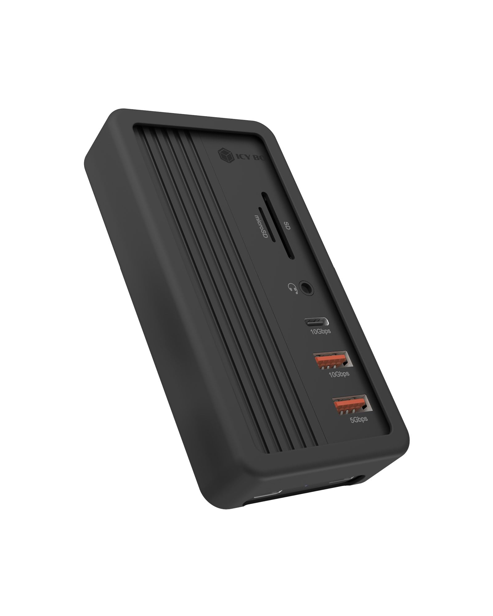 Icy Box DockingStation 10 in 1 USB-C con M.2 NVMe, Alluminio