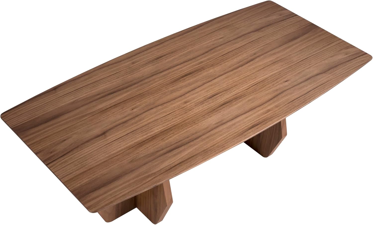 Mesa Centro Ovale con Tapa e Patas in Legno Noce - immagine 5