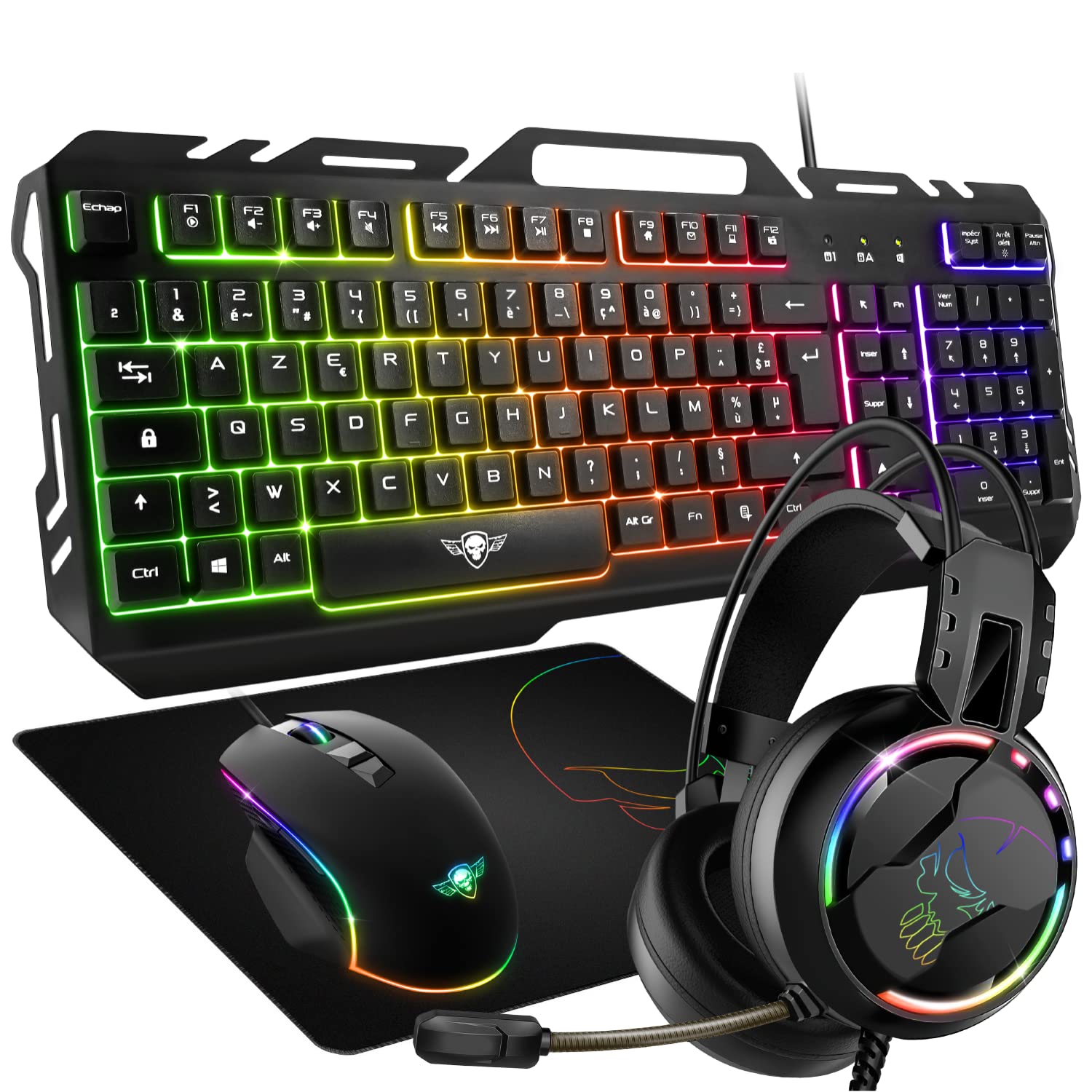 Spirit Of Gamer Pro-MKH5 - Confezione Gaming 4 in 1