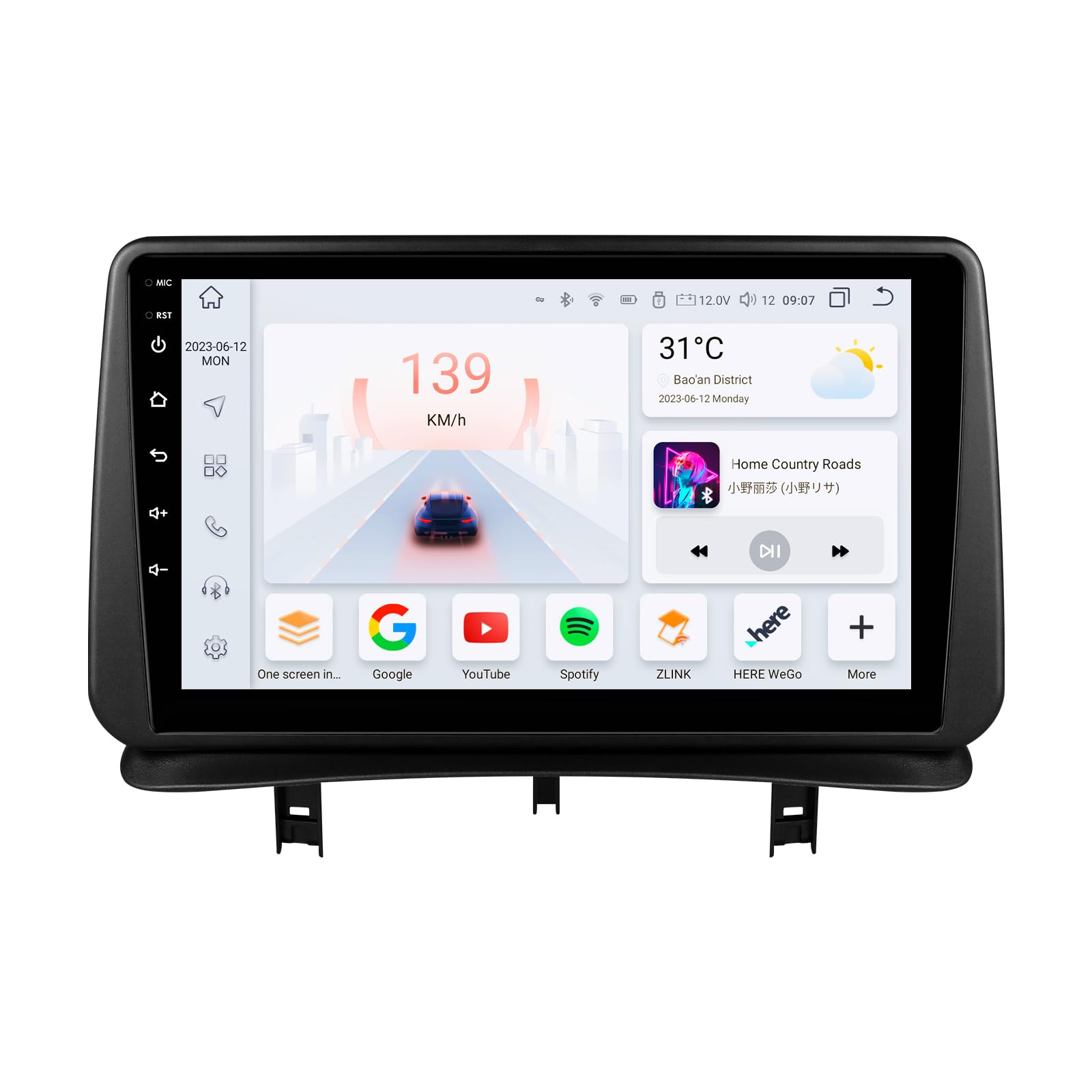 Hizpo Android 13 Car Radio 9'' per Renault Clio 3 (2005-2014)