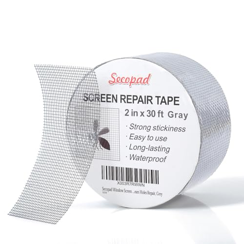 Secopad Nastro Adesivo Ripara Zanzariere 50mm x 9m, Grigia