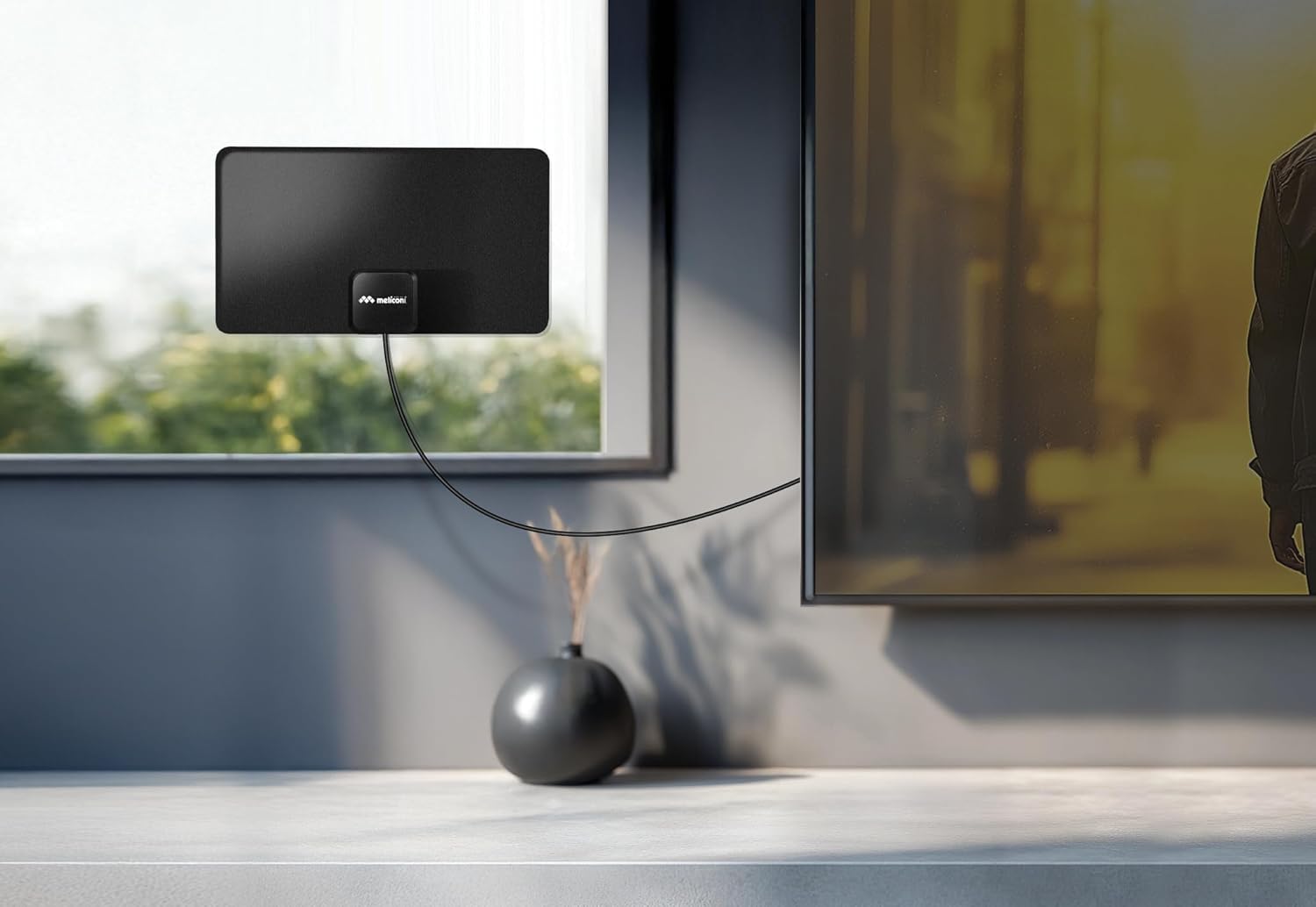 Meliconi Antenna TV Easy Fit Amplificata Ultra Slim - immagine 2