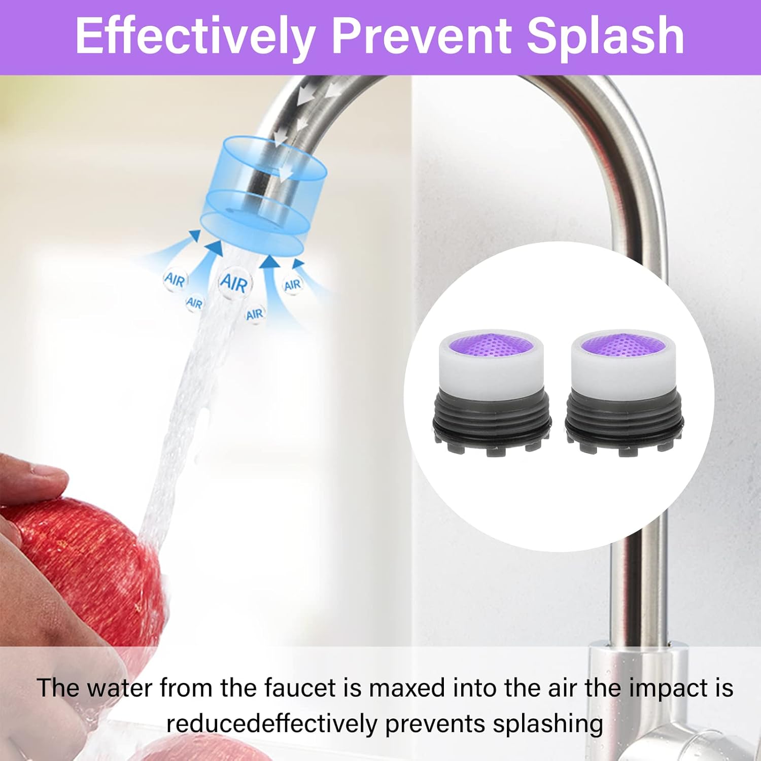 6 Pezzi Aeratore Rubinetto M16 con 2 Chiavi - immagine 3