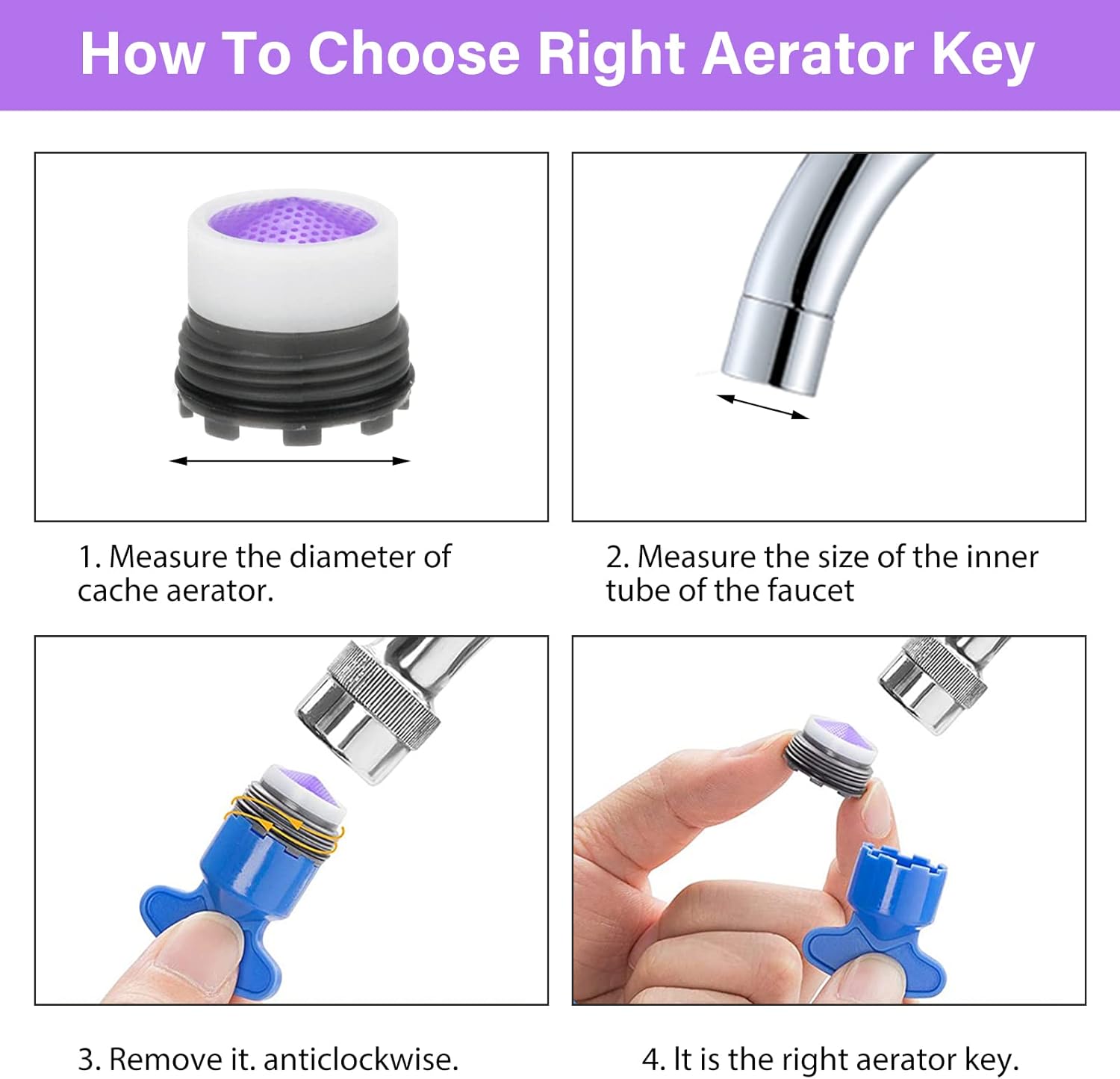 6 Pezzi Aeratore Rubinetto M16 con 2 Chiavi - immagine 6