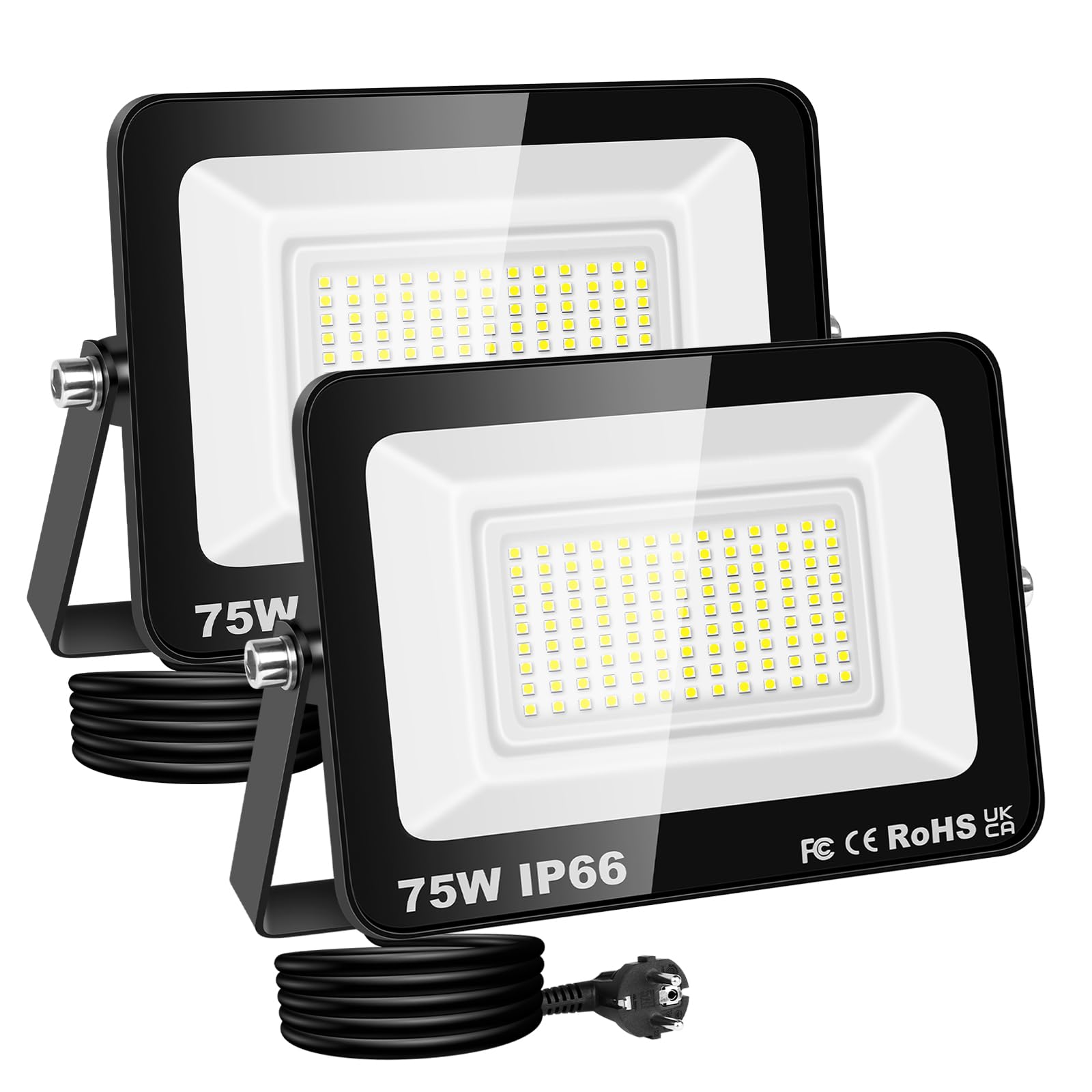 RIGIDON Faretto LED da Esterno 2x 75W 7500LM