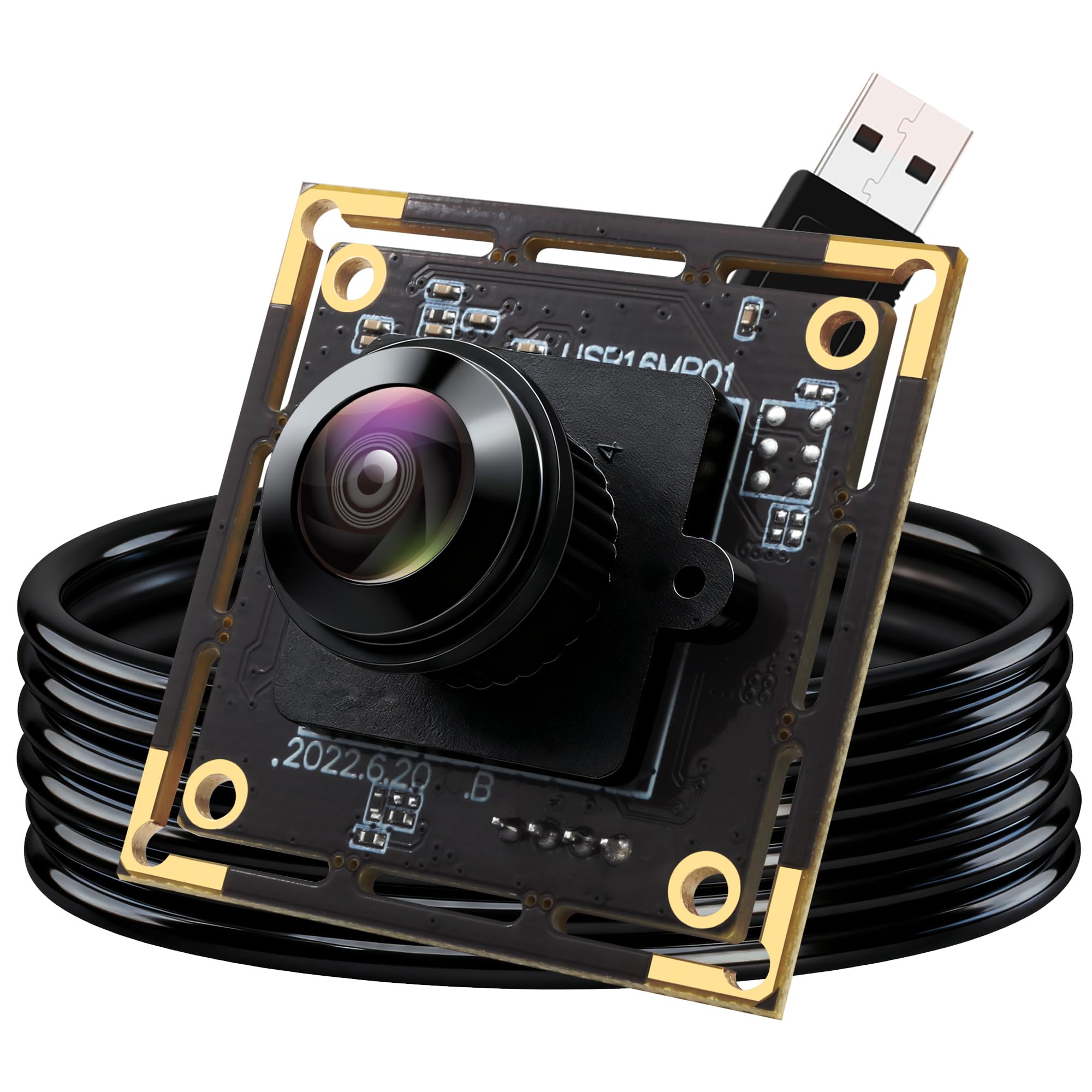 Modulo Fotocamera USB 16 MP con Obiettivo Fish-Eye
