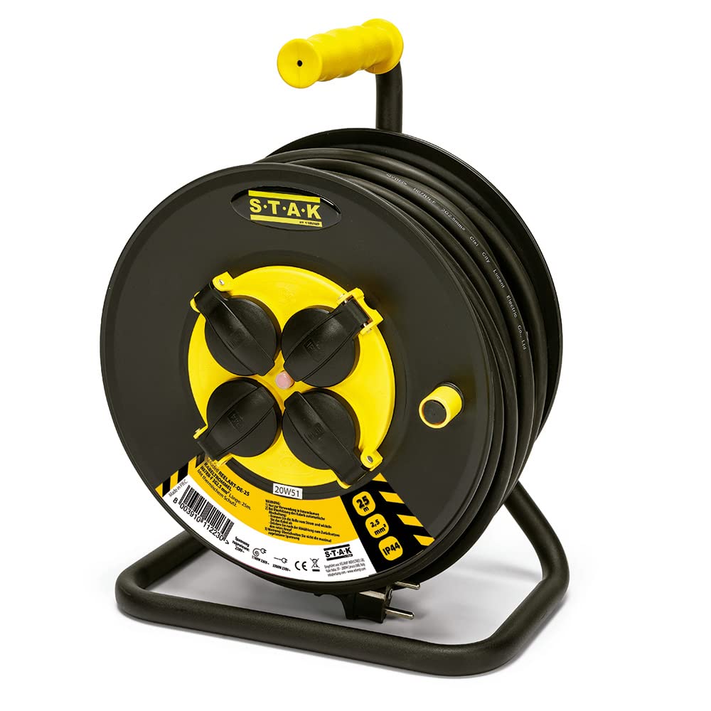 Avvolgicavo Elettrico Professionale 25M H07RN-F3G2.5MM2