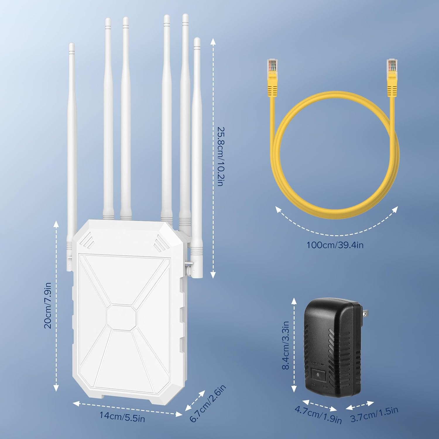 N300 Ripetitore WiFi Esterno IP67 con 4 Antenne - immagine 8