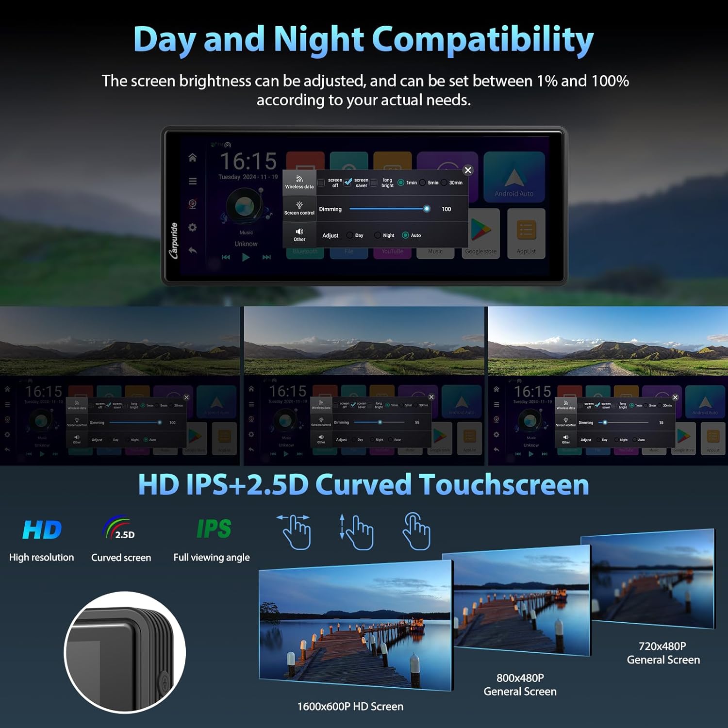 Carpuride 10,26" Wireless CarPlay e Android Auto 4+64GB - immagine 8