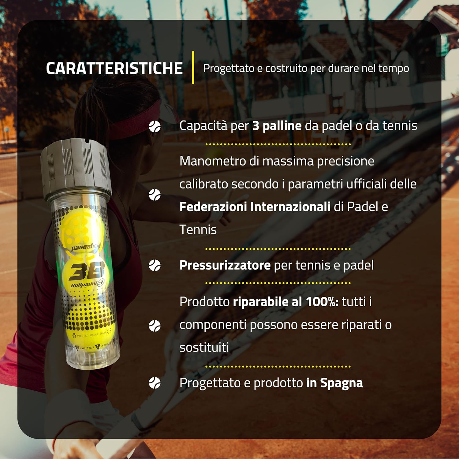 Pascal Box - Pressurizzatore per Palline da Padel - immagine 2