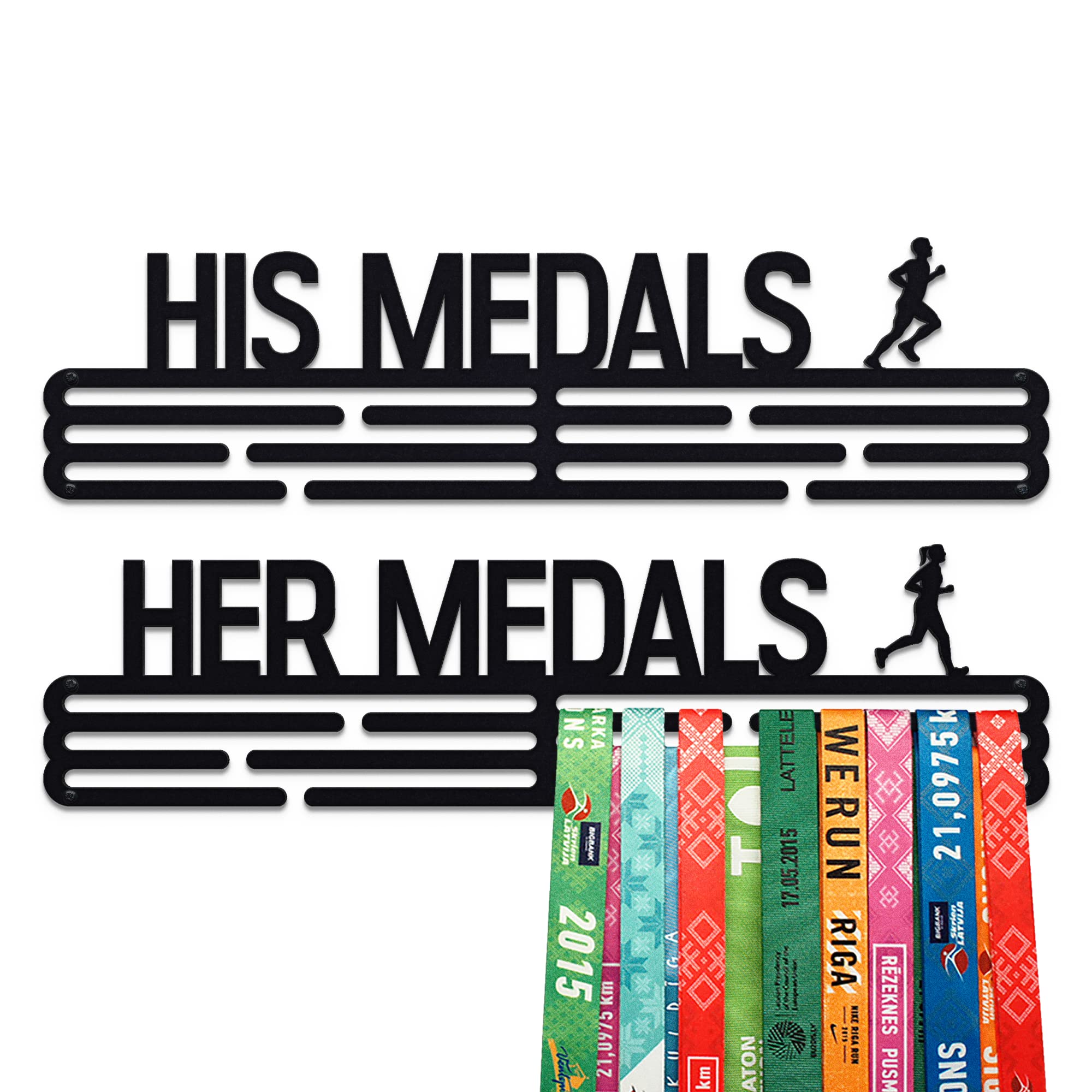 United Medals His & Her Medals - Porta Medaglie Sport Acciaio