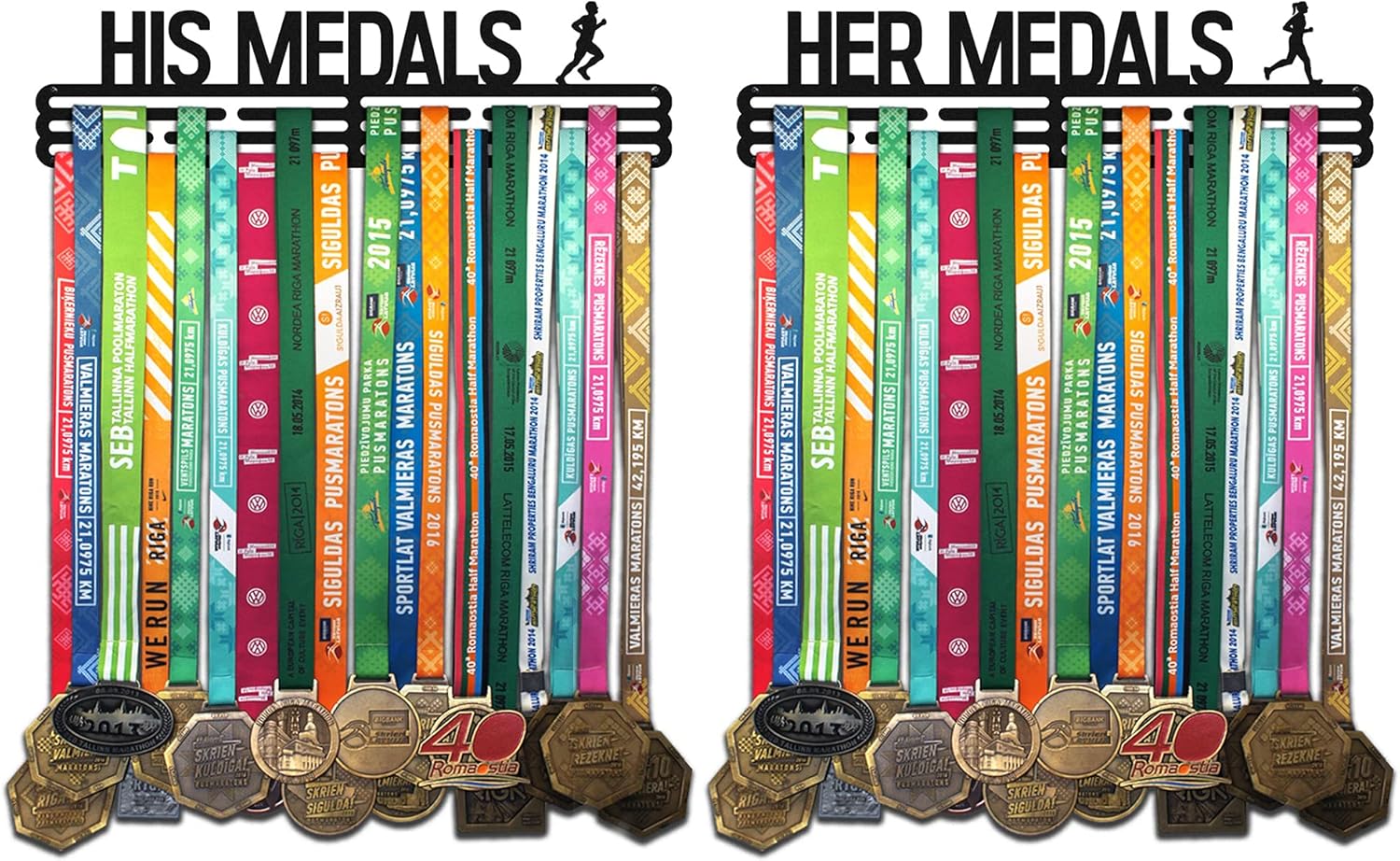United Medals His & Her Medals - Porta Medaglie Sport Acciaio - immagine 2