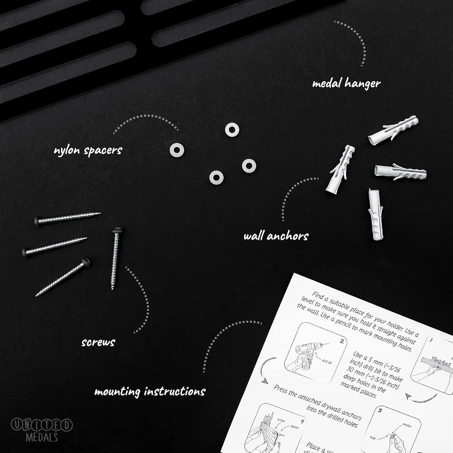 United Medals His & Her Medals - Porta Medaglie Sport Acciaio - immagine 4