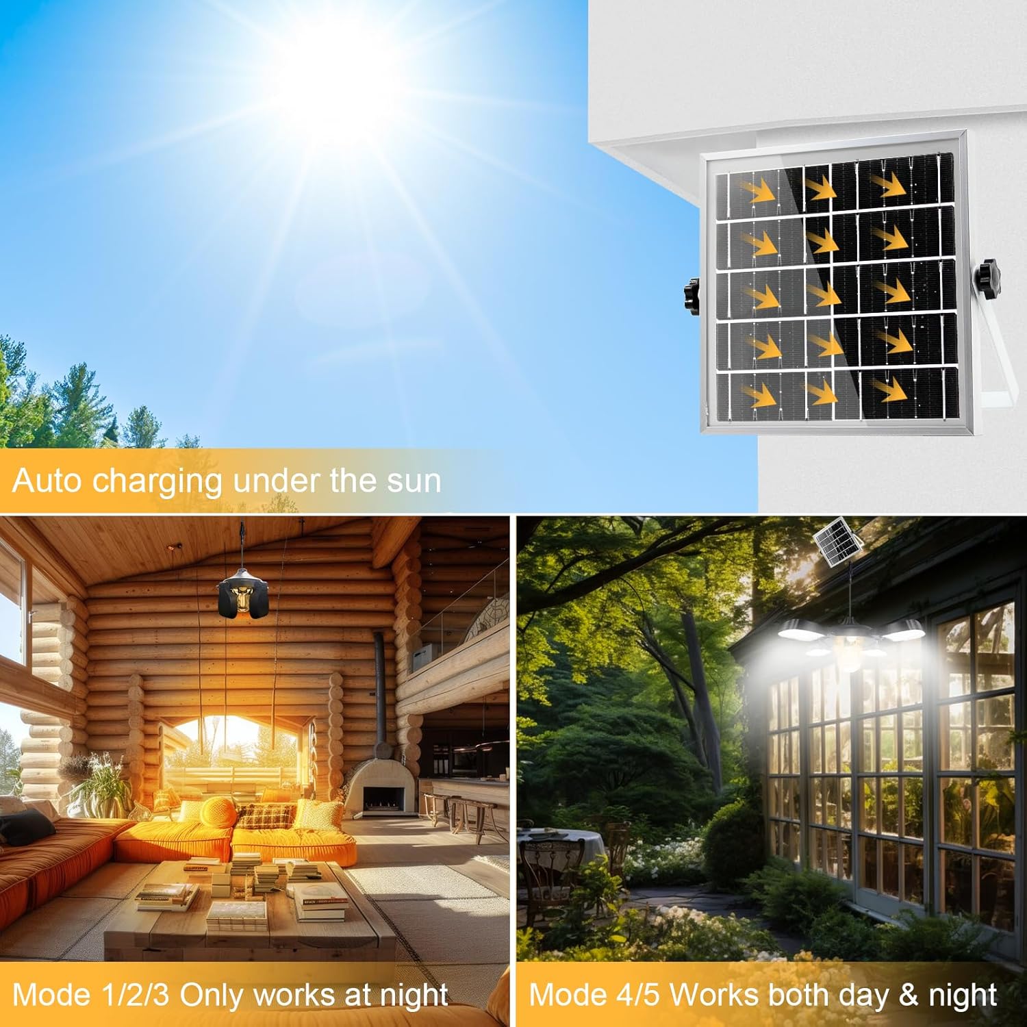 Eleganted Lampada Solare a Sospensione con Telecomando - immagine 5