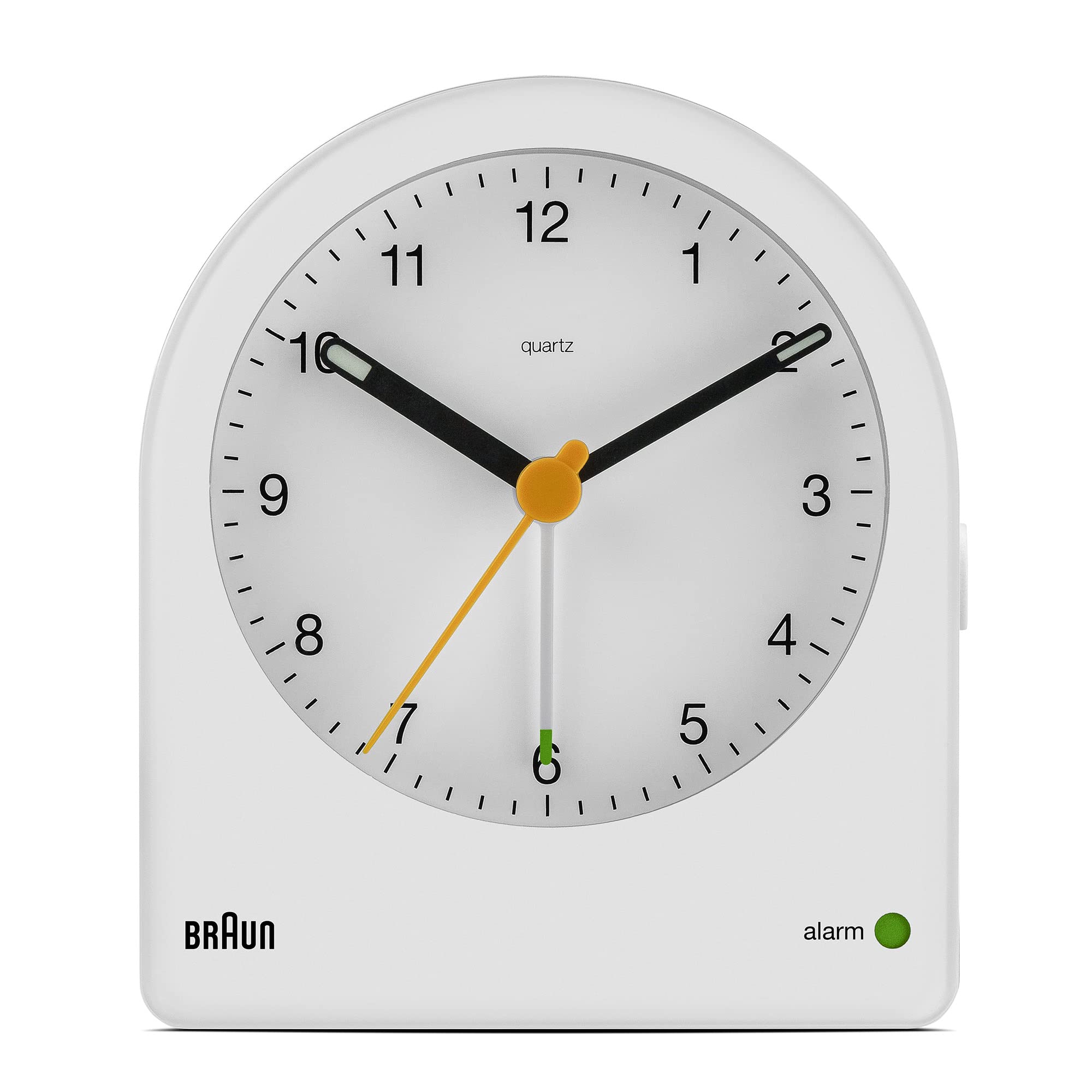 Braun Classic Analogue Alarm Clock - Bianco BC22W