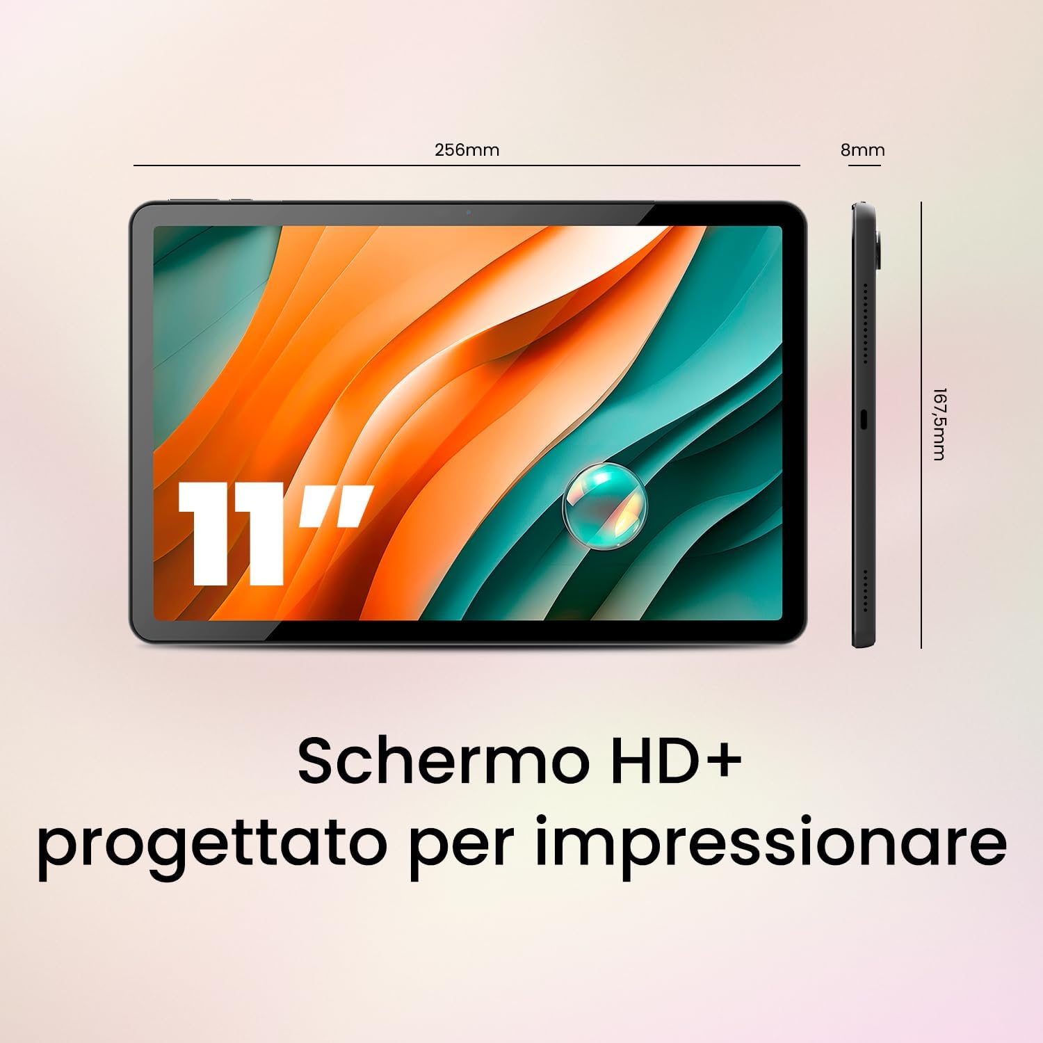 Spc Gravity 5 - Tablet 11 pollici 64GB, Nero - immagine 3