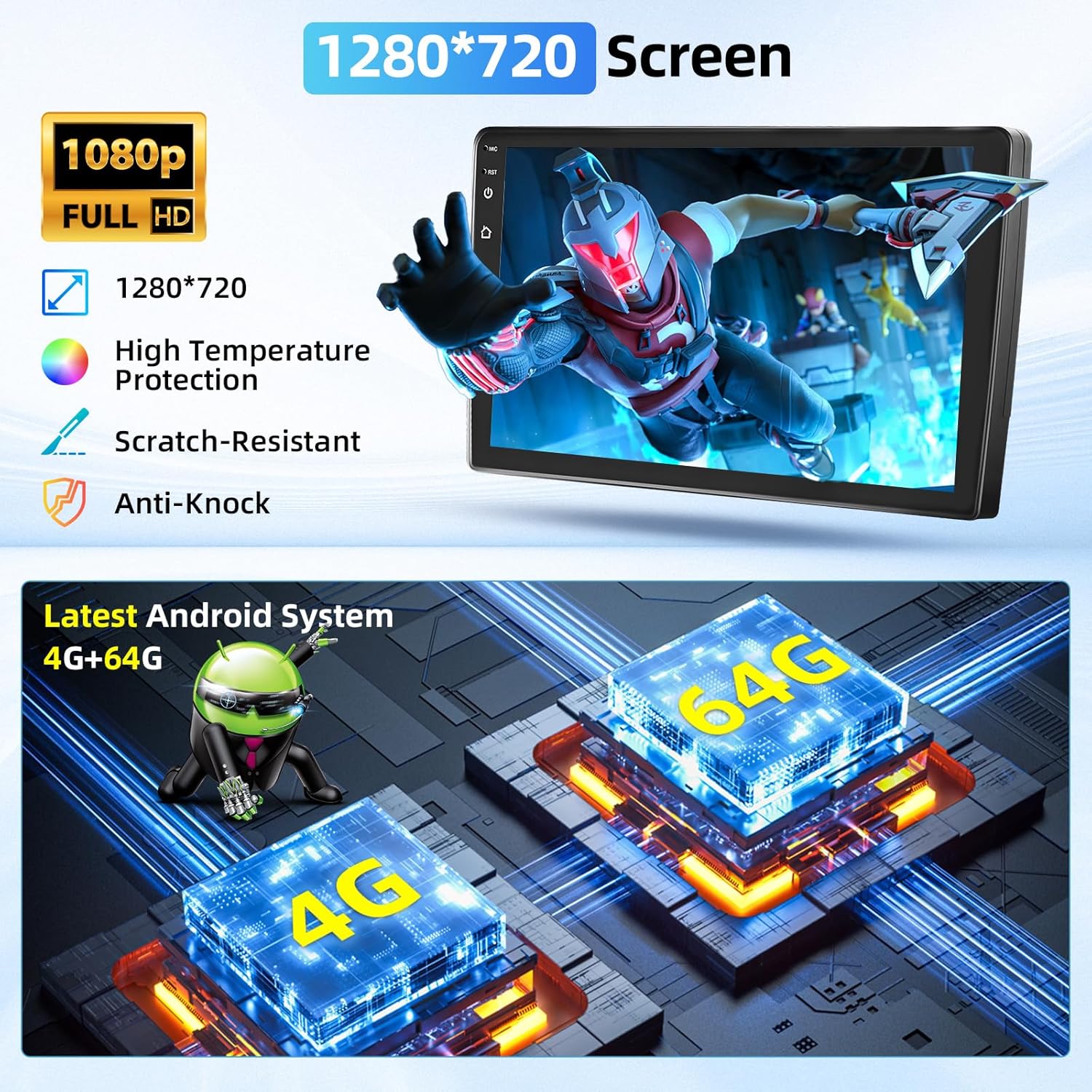 Fuluku Autoradio Android per FIAT 500L (2012-2017) 10.1" 4+64G - immagine 7