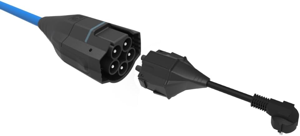 Nrgkick Connettore Presa Corrente Tipo E+F Schuko, Nero - immagine 3