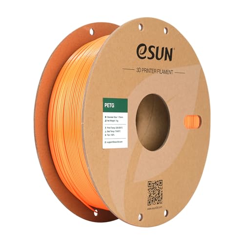 Esun Filamento PETG 1.75mm per Stampante 3D, Arancione Solido