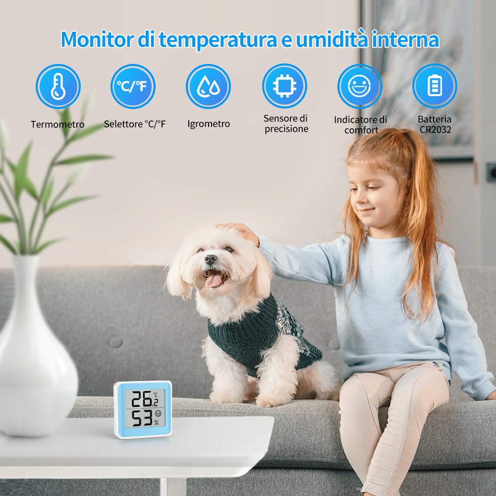 Termometro e Idrometro Digitale per Interni - immagine 2