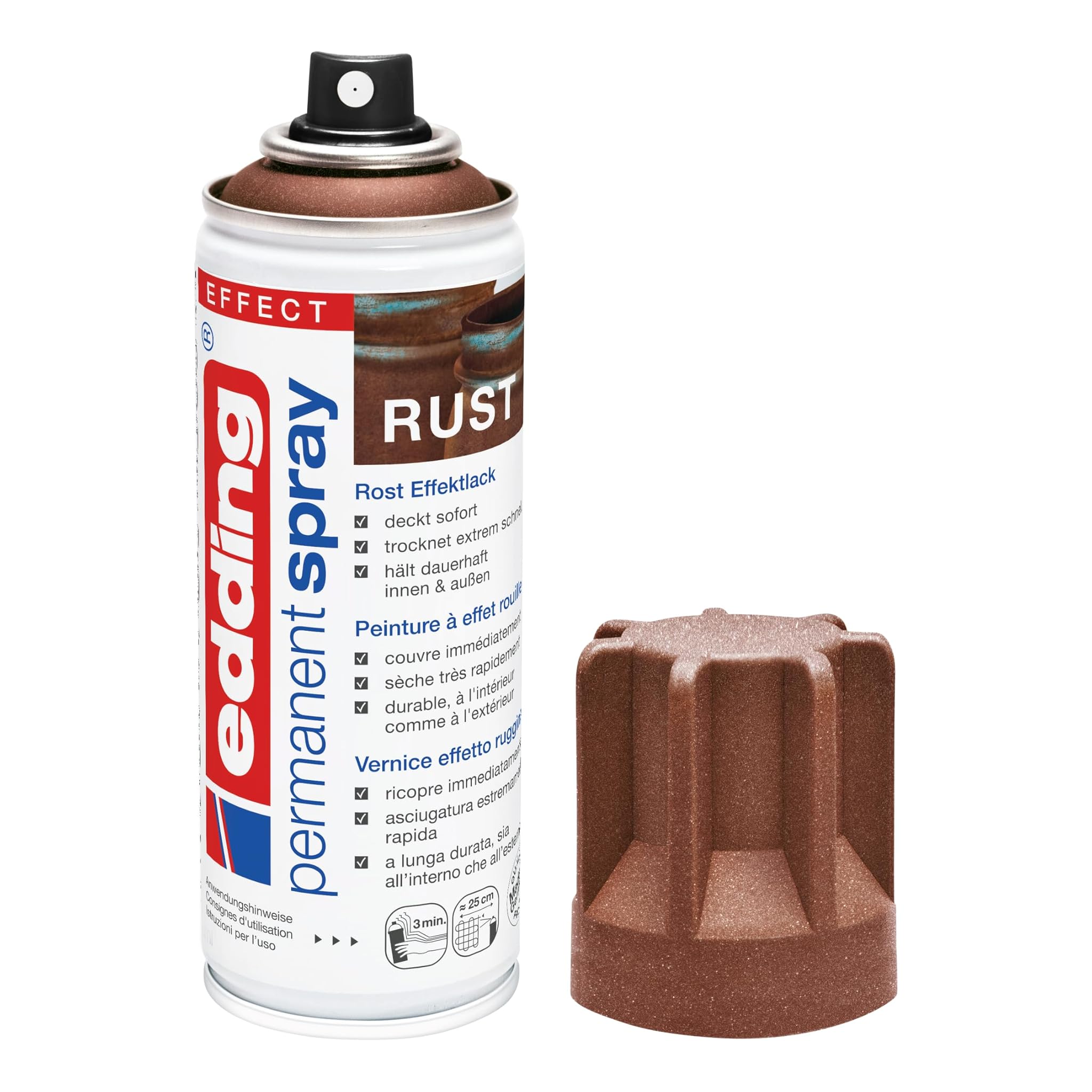 Edding 5200 Spray Permanente Effetto Ruggine Opaco 200 Ml