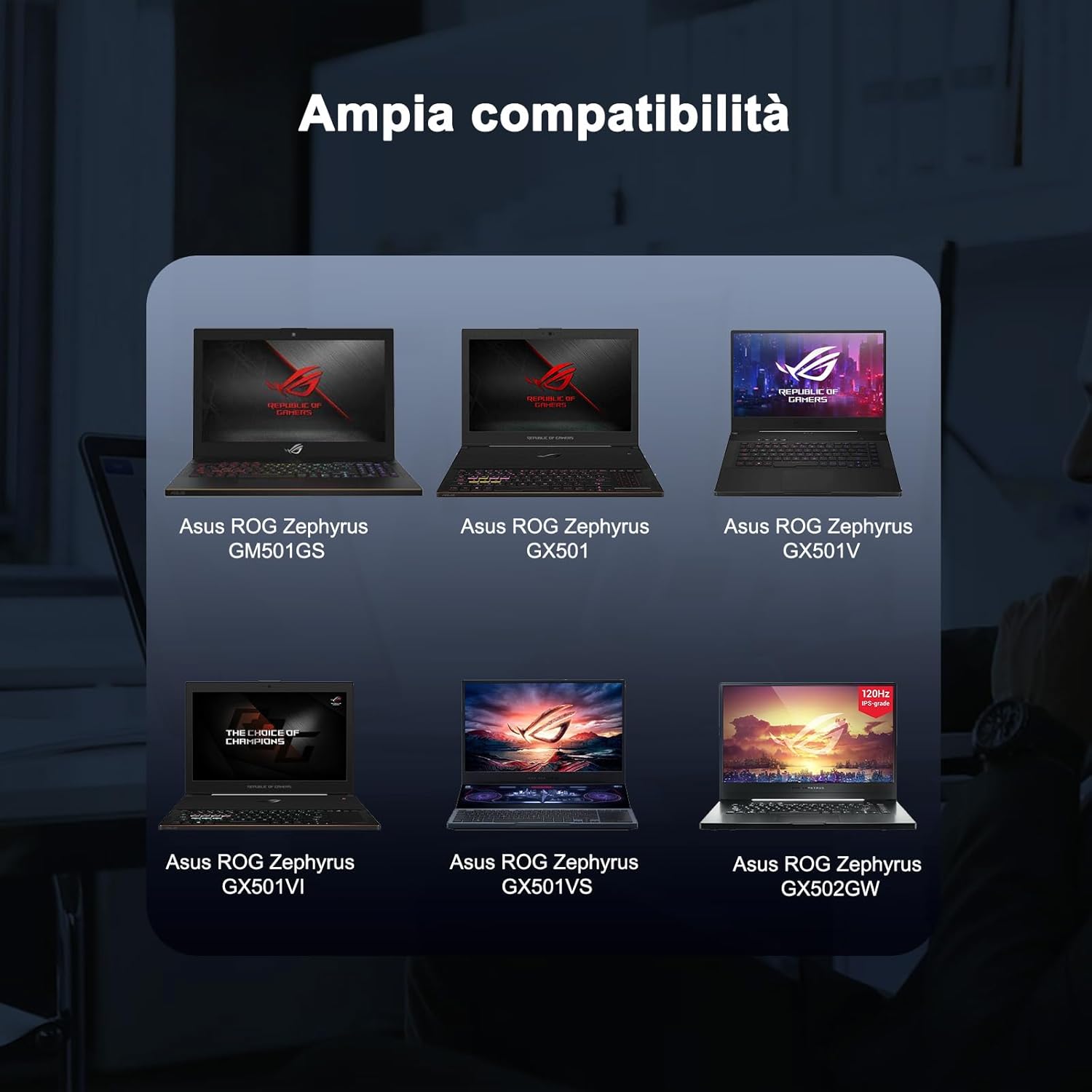 Caricatore Alimentatore 230W per ASUS ROG Zephyrus - immagine 4