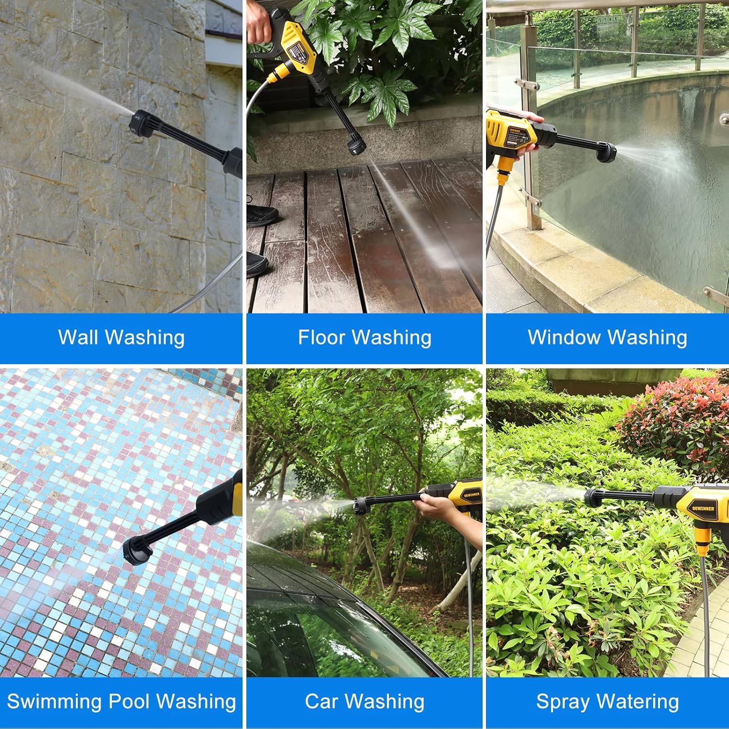 Dewinner Idropulitrice a Batteria Portatile 650PSI - immagine 8