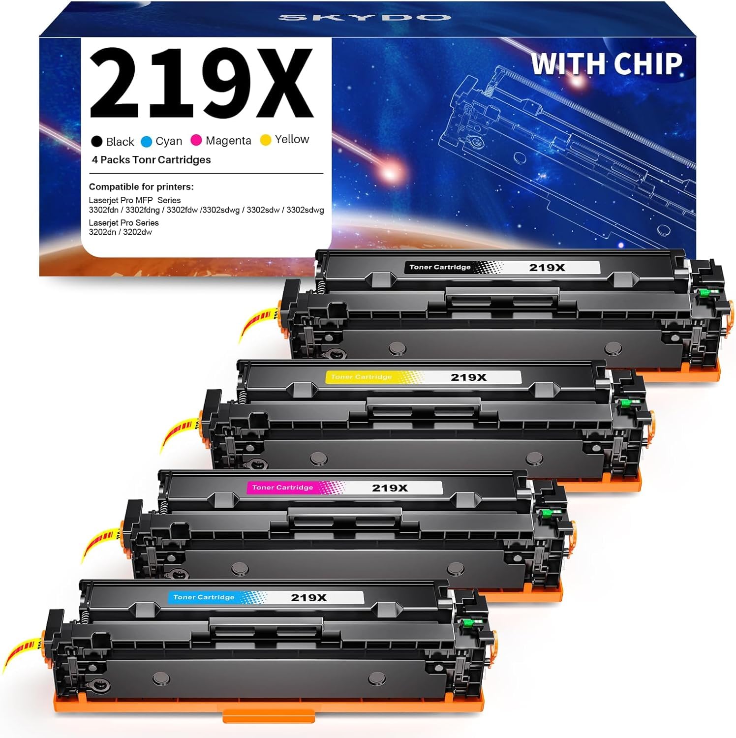 Skydo Toner 219X Nero con Chip Compatibile HP