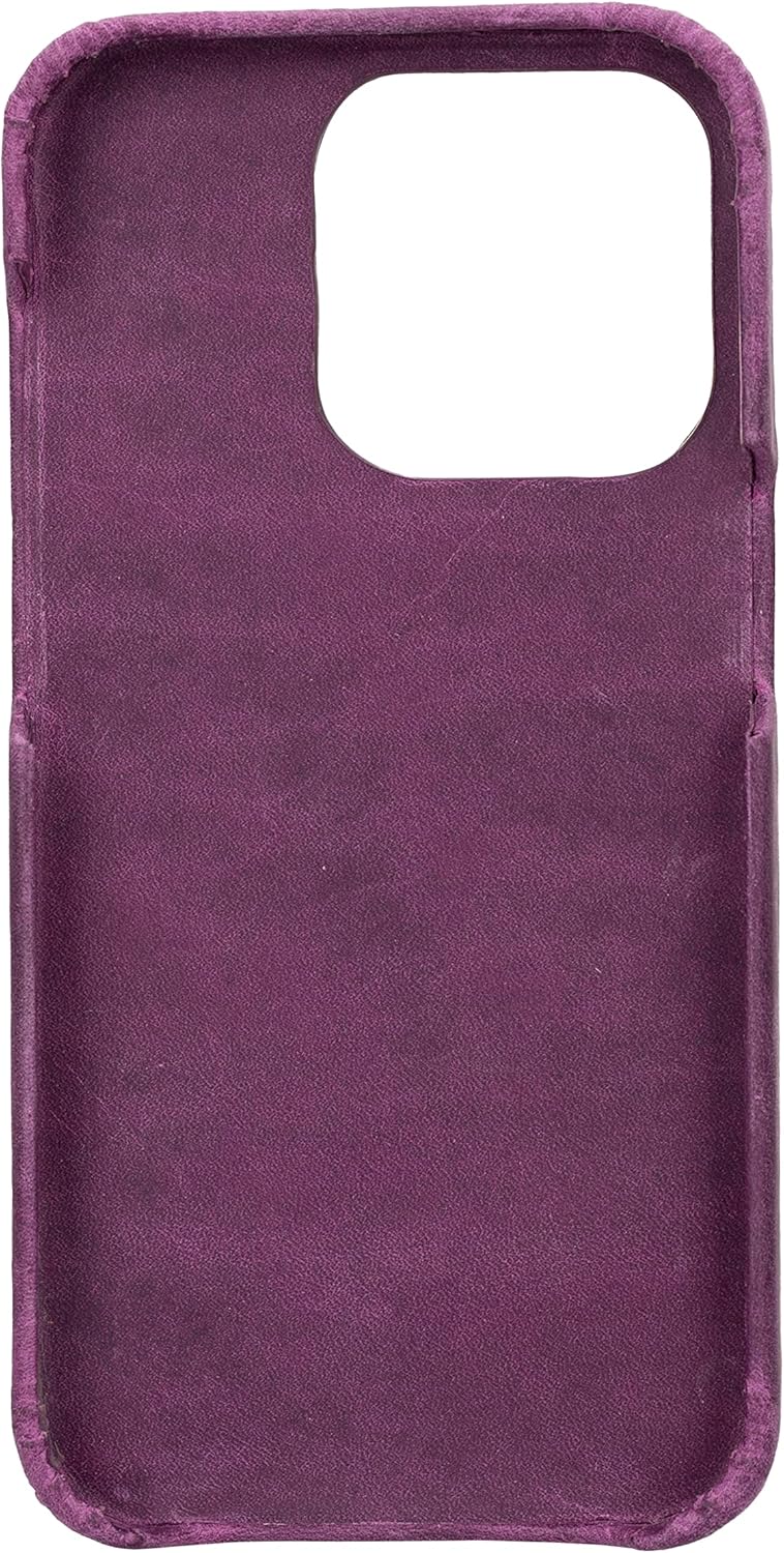 Solo Pelle Custodia 2 in 1 per iPhone 14 Pro, Viola - immagine 4