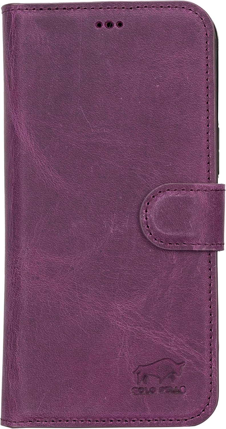 Solo Pelle Custodia 2 in 1 per iPhone 14 Pro, Viola - immagine 5