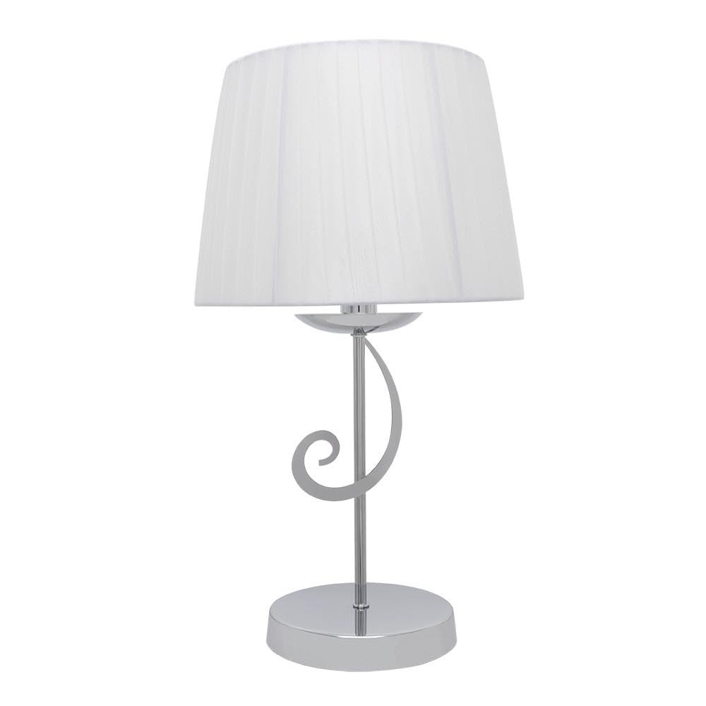 Zarivy Tavolo LED 1xE14 Cromo Schermo Bianco