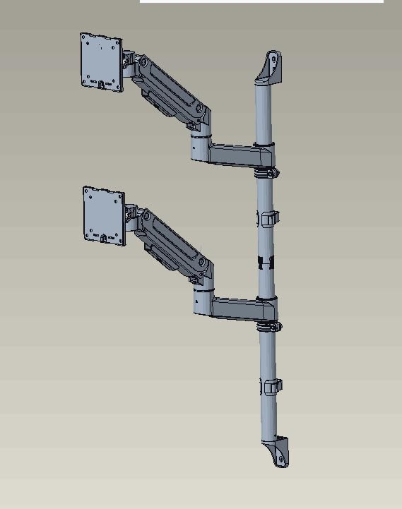 Supporto Doppio per Monitor 49" - Max 26.9kg/braccio