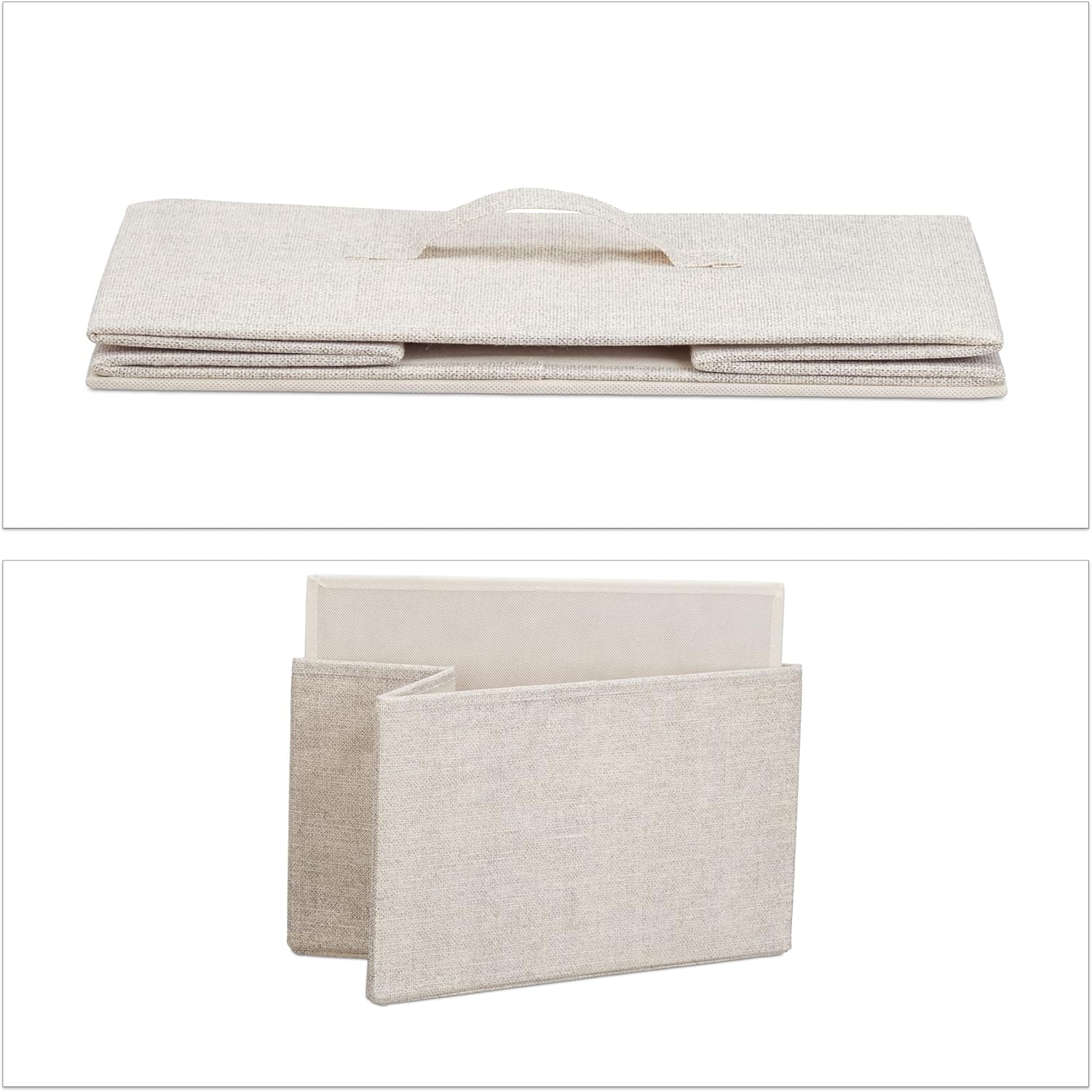 Relaxdays Mobiletto con 4 Cassetti, Beige - immagine 5