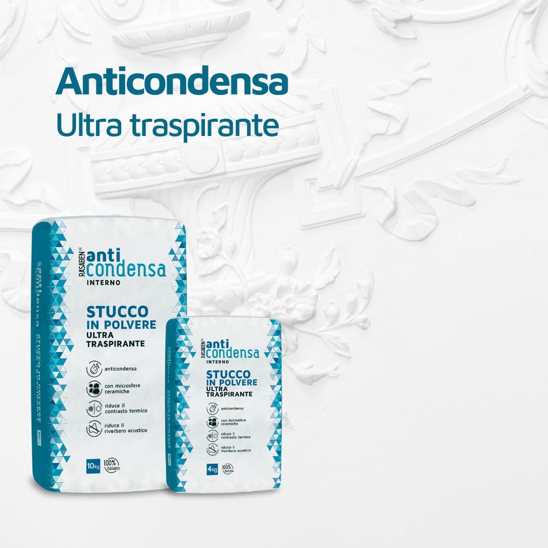 Rasaben - Stucco Anticondensa con Microsfere Ceramiche 10kg - immagine 3