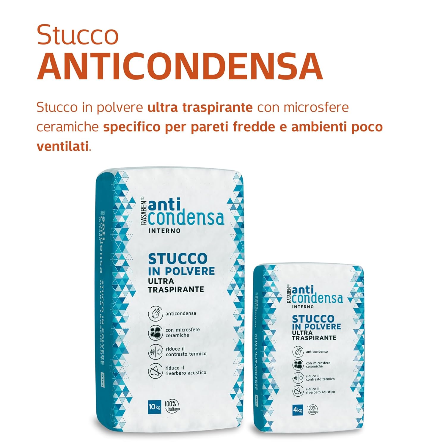 Rasaben - Stucco Anticondensa con Microsfere Ceramiche 10kg - immagine 5