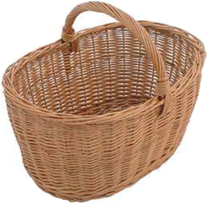 Linea Garden Friend Cesto di Vimini Portalegna, Marrone, 65 x 42 x 43 cm; 2 kg - immagine 2