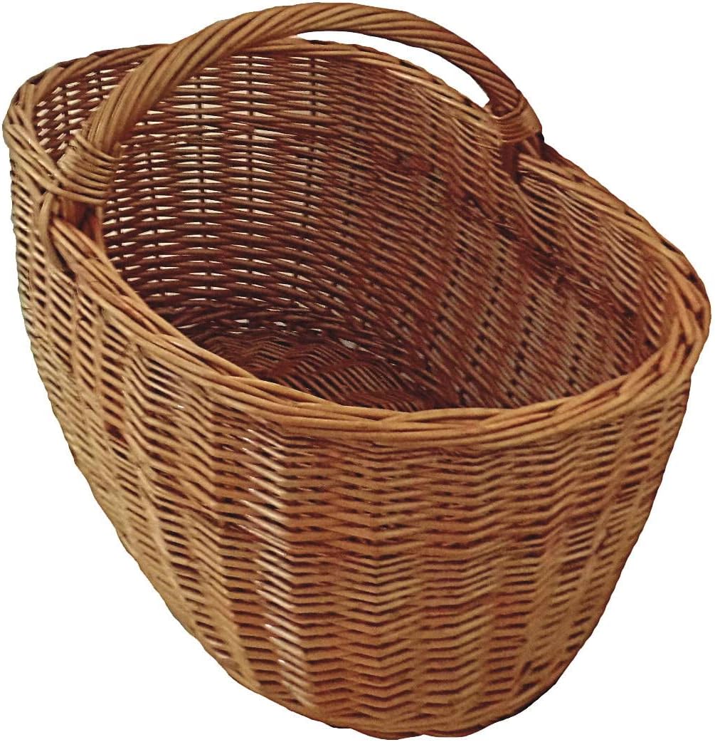 Linea Garden Friend Cesto di Vimini Portalegna, Marrone, 65 x 42 x 43 cm; 2 kg - immagine 3