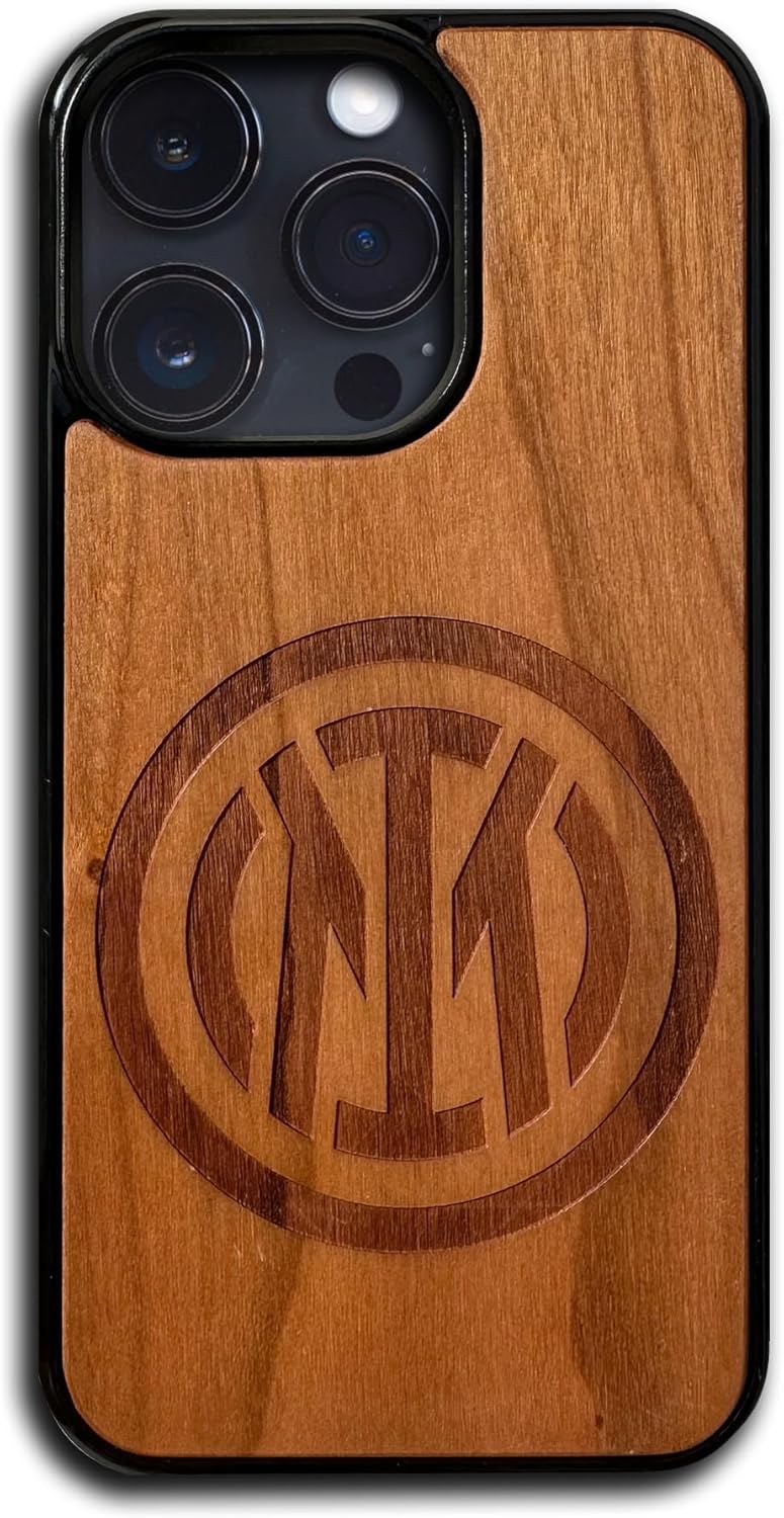 Inter Iconic Puzzles, Cover Ufficiale in Legno 100% sostenibile, Custodia Compatibile con iPhone 13, Resistente, Idea Regalo - immagine 1