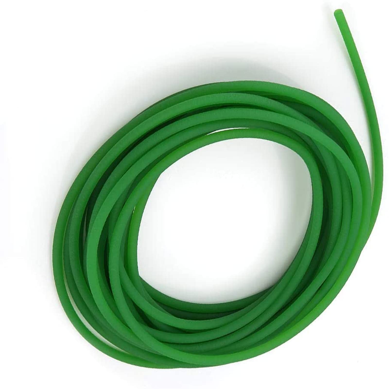 Cinghie Tonde in Poliuretano, Cinghia di Trasmissione, Cinghia Tonda in Poliuretano PU Superficie Ruvida Verde per Macchina da Stampa a Trasmissione di Trasmissione(5mm*10m)