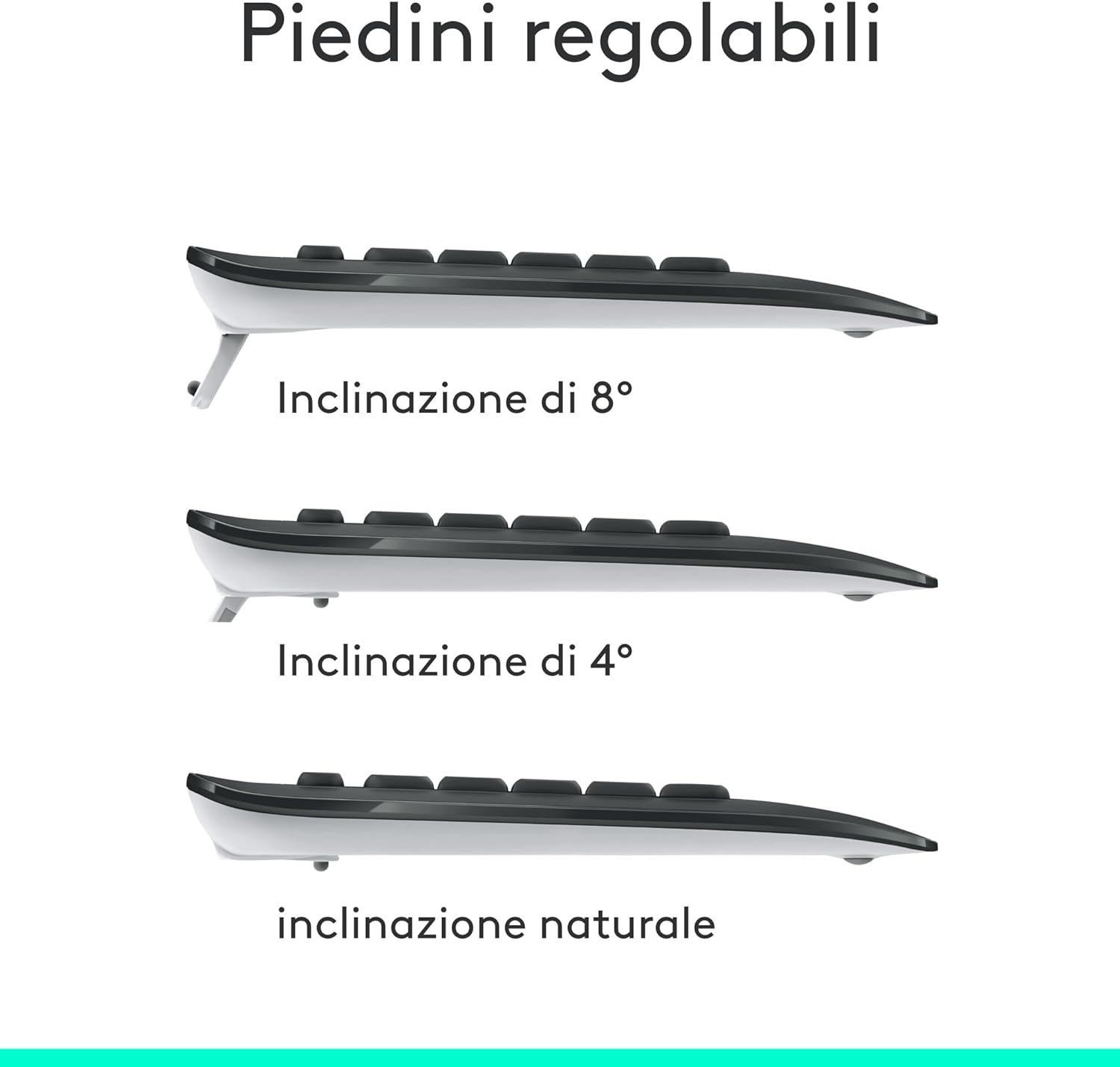 Logitech MK540 Advanced Combo Tastiera e Mouse Wireless, Nero - immagine 6