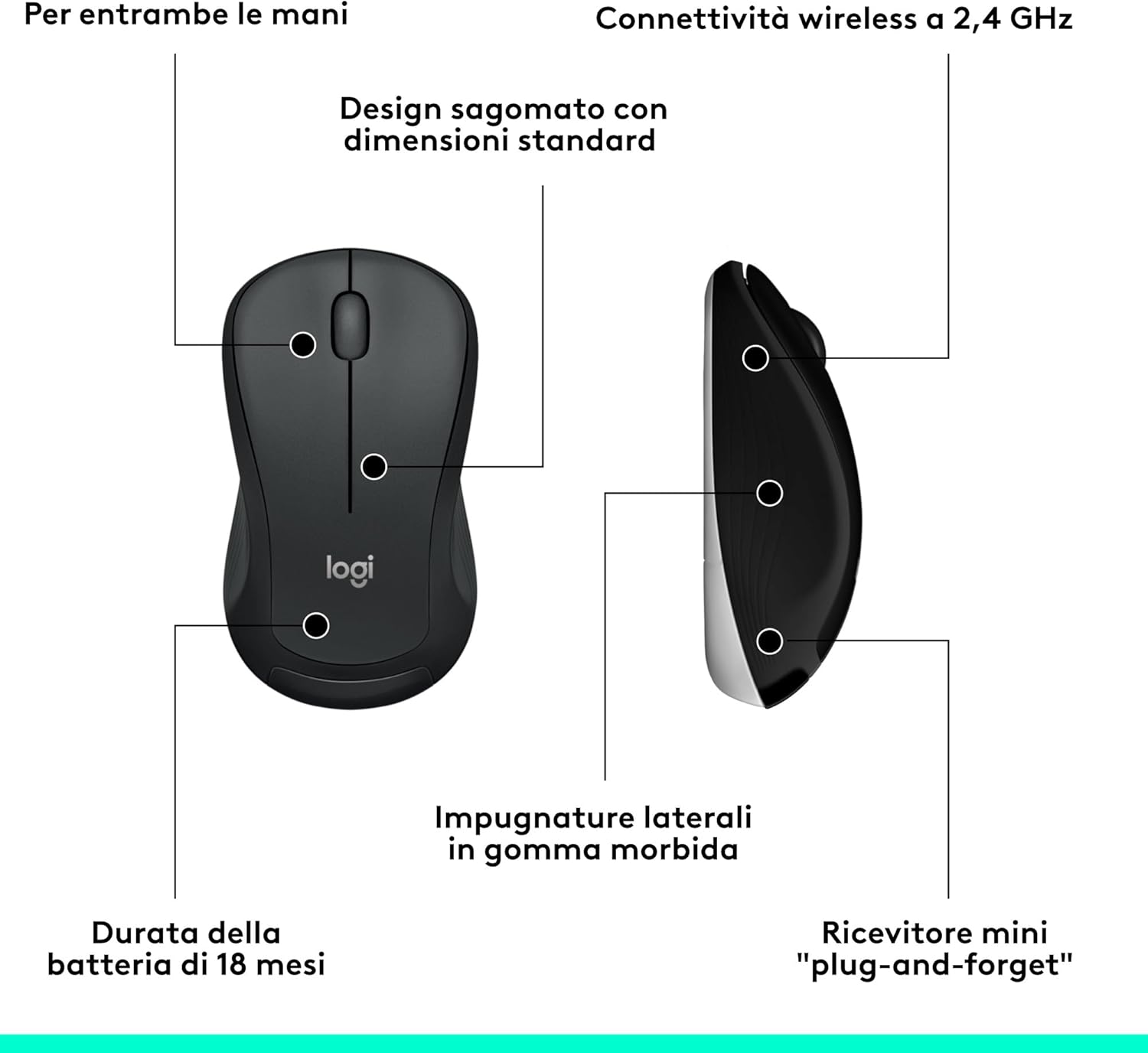 Logitech MK540 Advanced Combo Tastiera e Mouse Wireless, Nero - immagine 9
