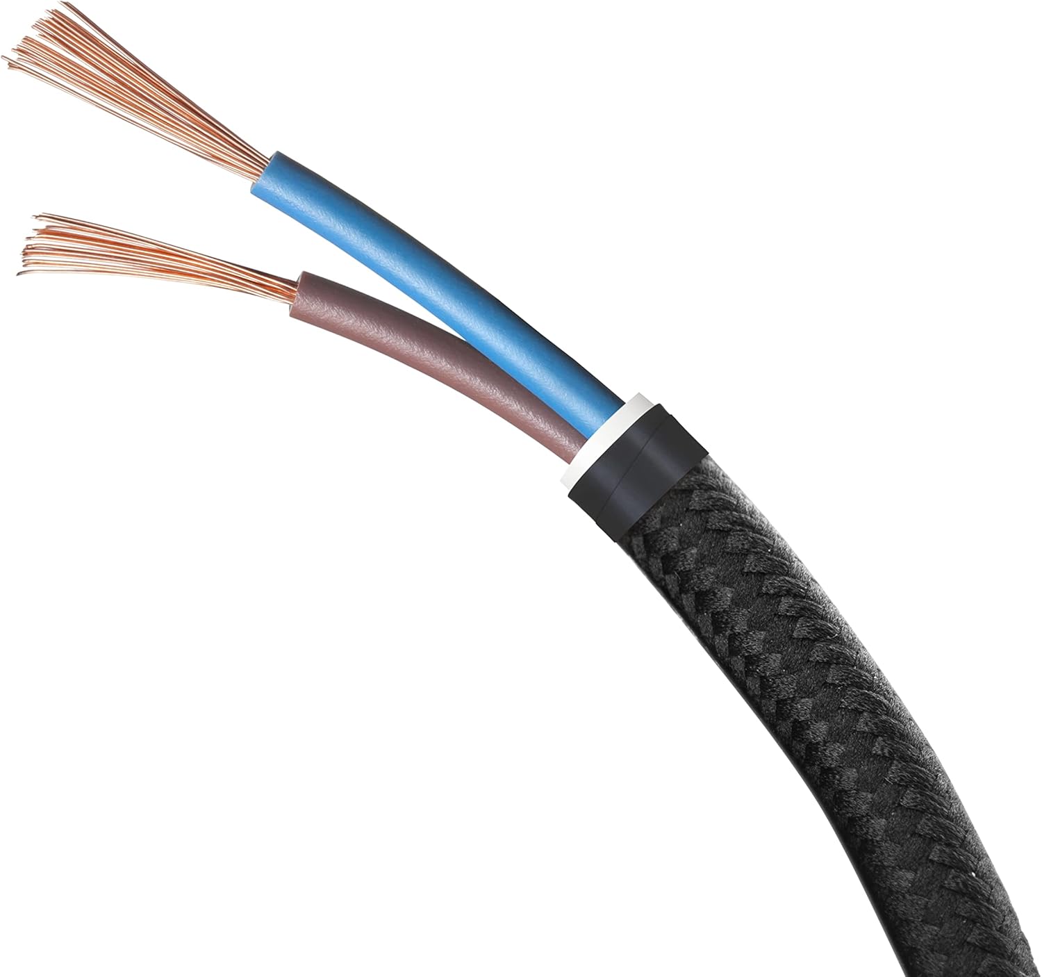 Amarcords Cavo Elettrico Tessile Tondo Nero 30 Metri - immagine 3