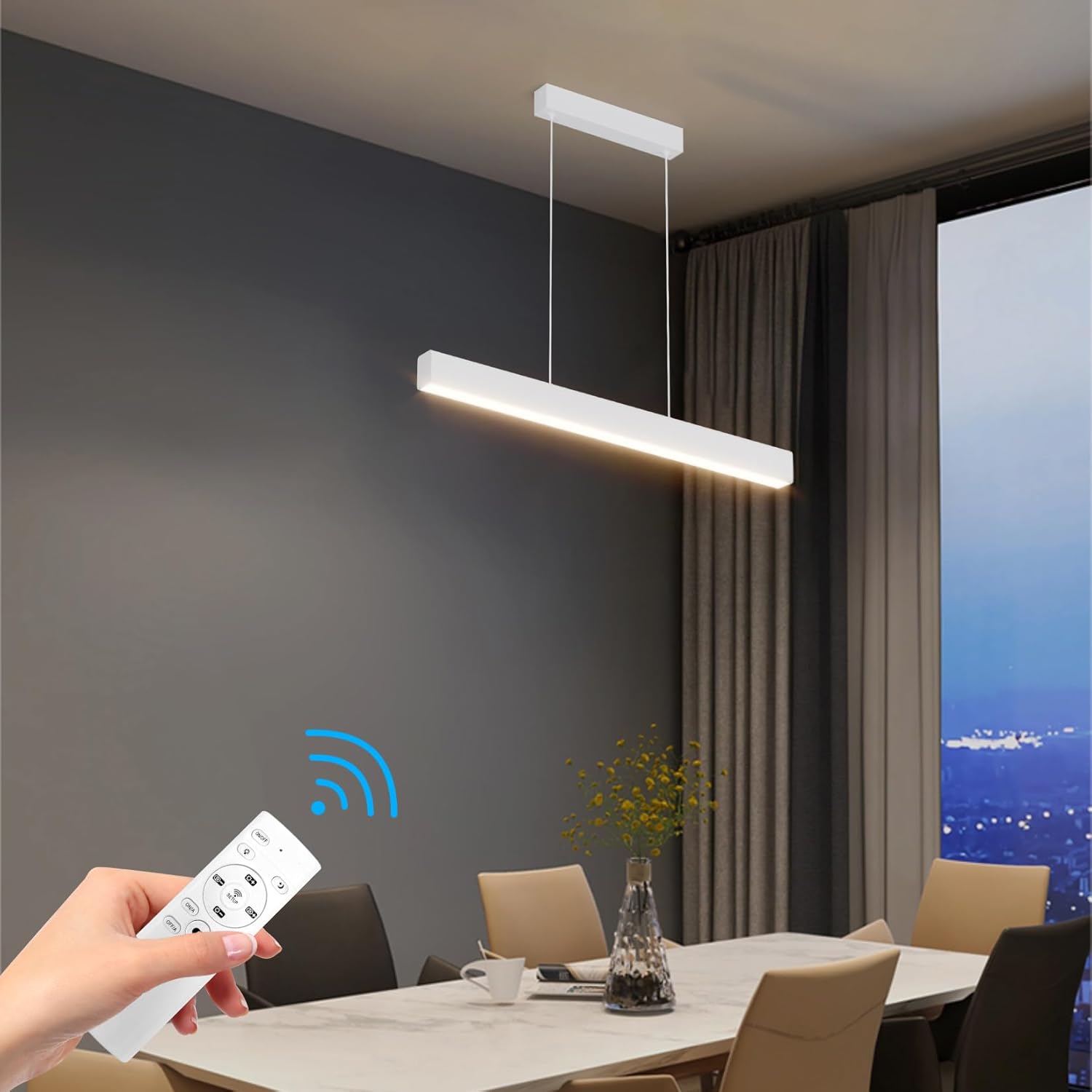 Klighten Lampada a Sospensione LED 60cm/20W, Bianco - immagine 2