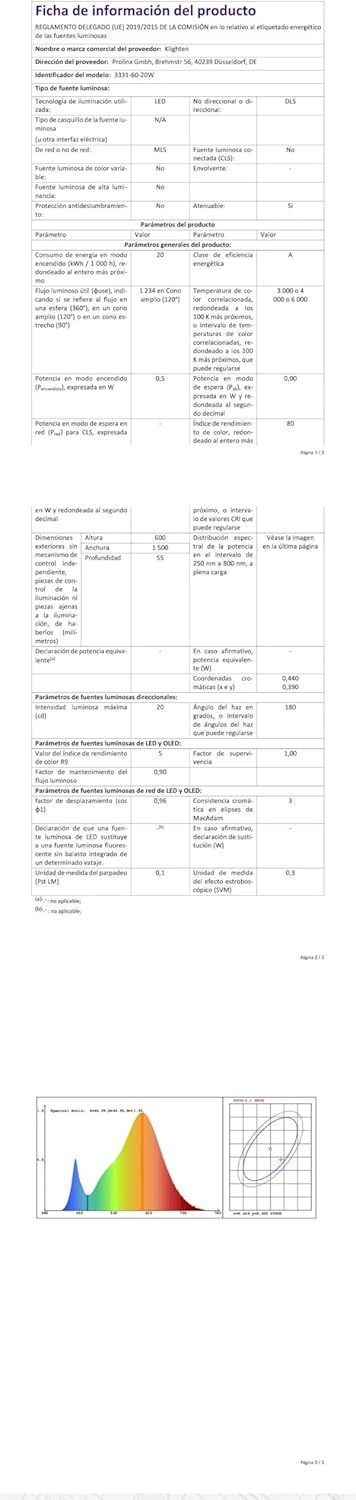 Klighten Lampada a Sospensione LED 60cm/20W, Bianco - immagine 9