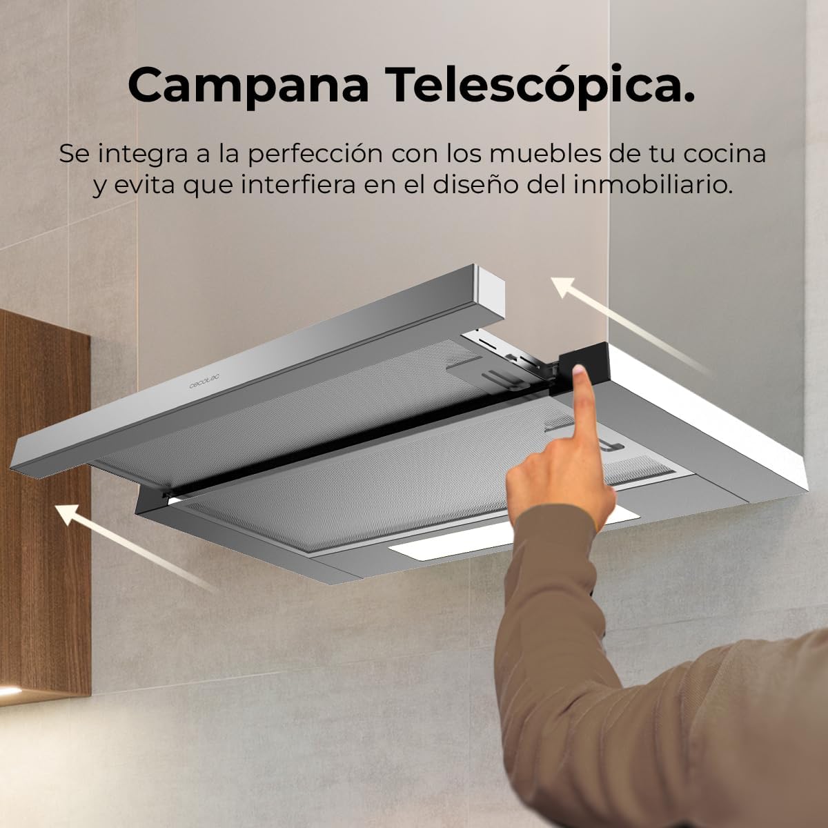 Cecotec Cappa Aspirante Telescopica 60 cm Inox A - immagine 11