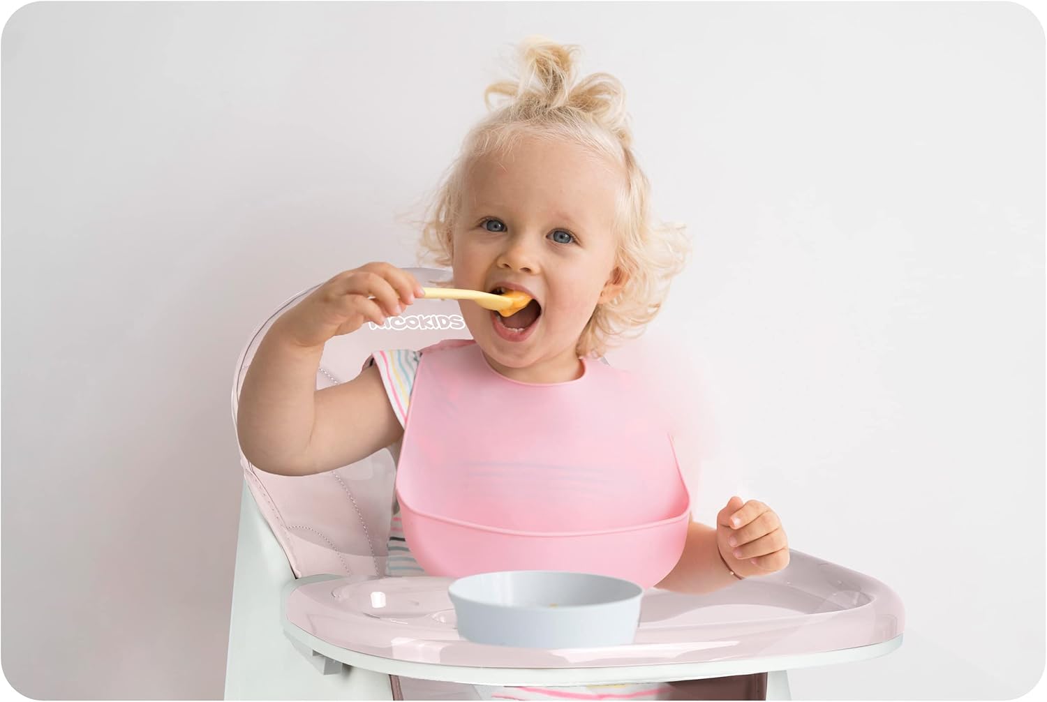 Seggiolone Milo con tavolo (rosa) - immagine 13