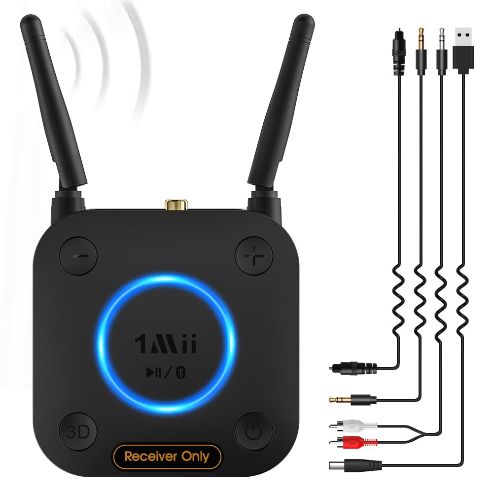 1mii Ricevitore Bluetooth 5.3 HiFi aptX Bassa Latenza