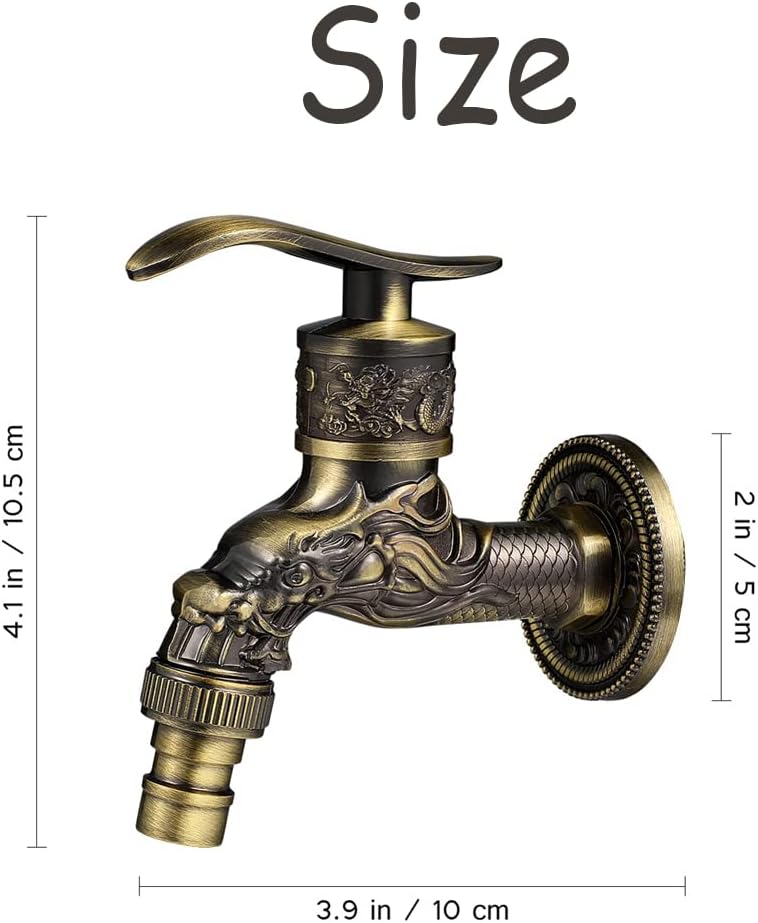 Rubinetto da Parete Vintage in Ottone Anticato - immagine 2