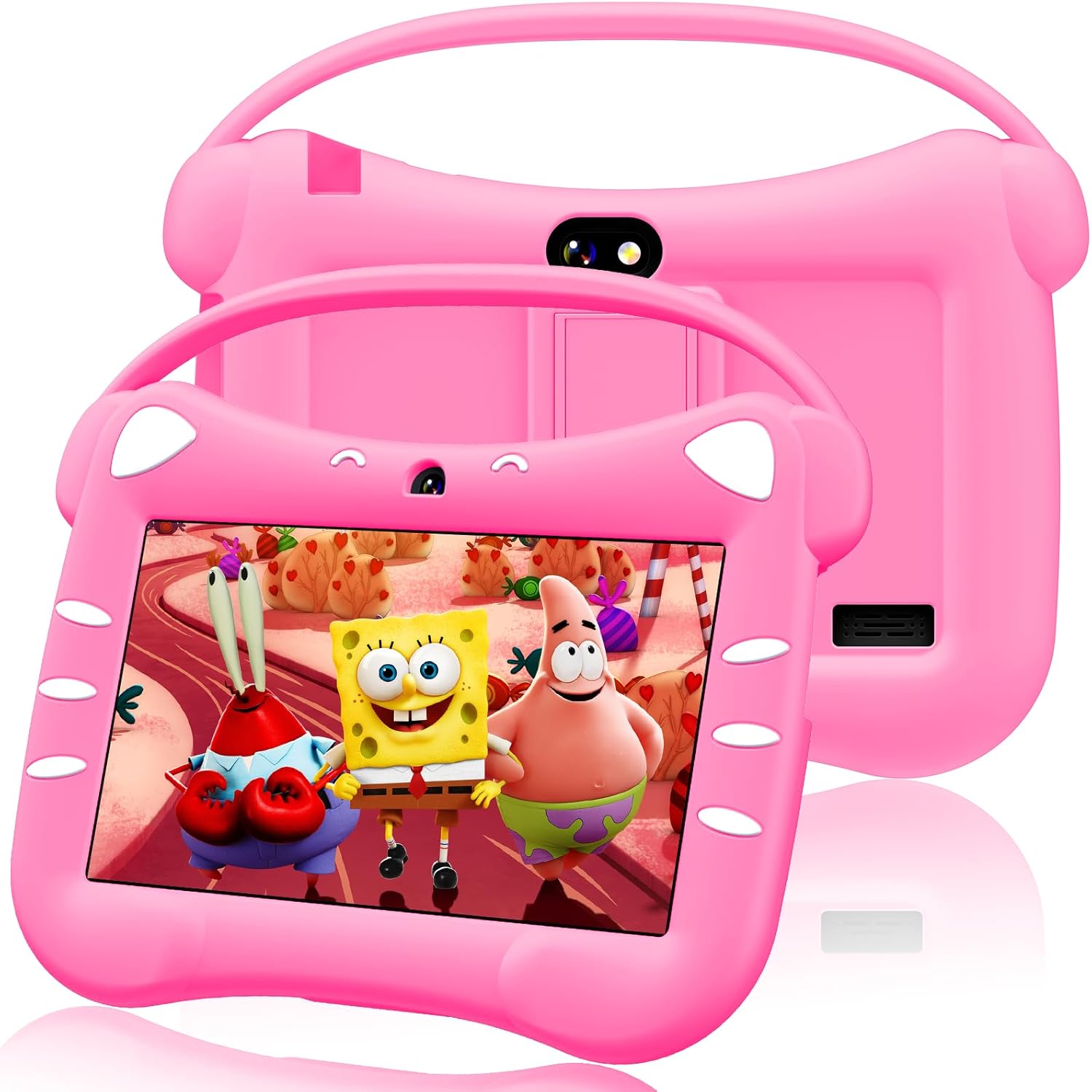 Veswwe Tablet Educativo per Bambini 7 Pollici, Magenta - immagine 1