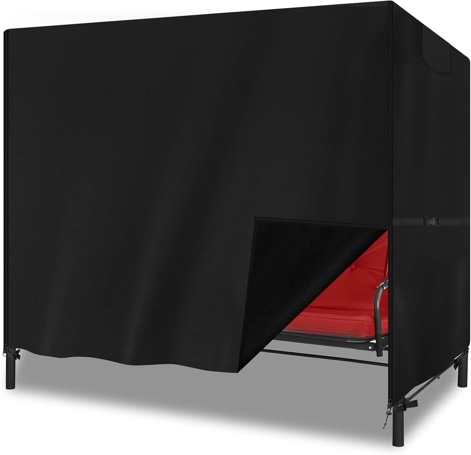 YMPPMKN Copri Dondolo 3 Posti Impermeabile, Nero - immagine 1